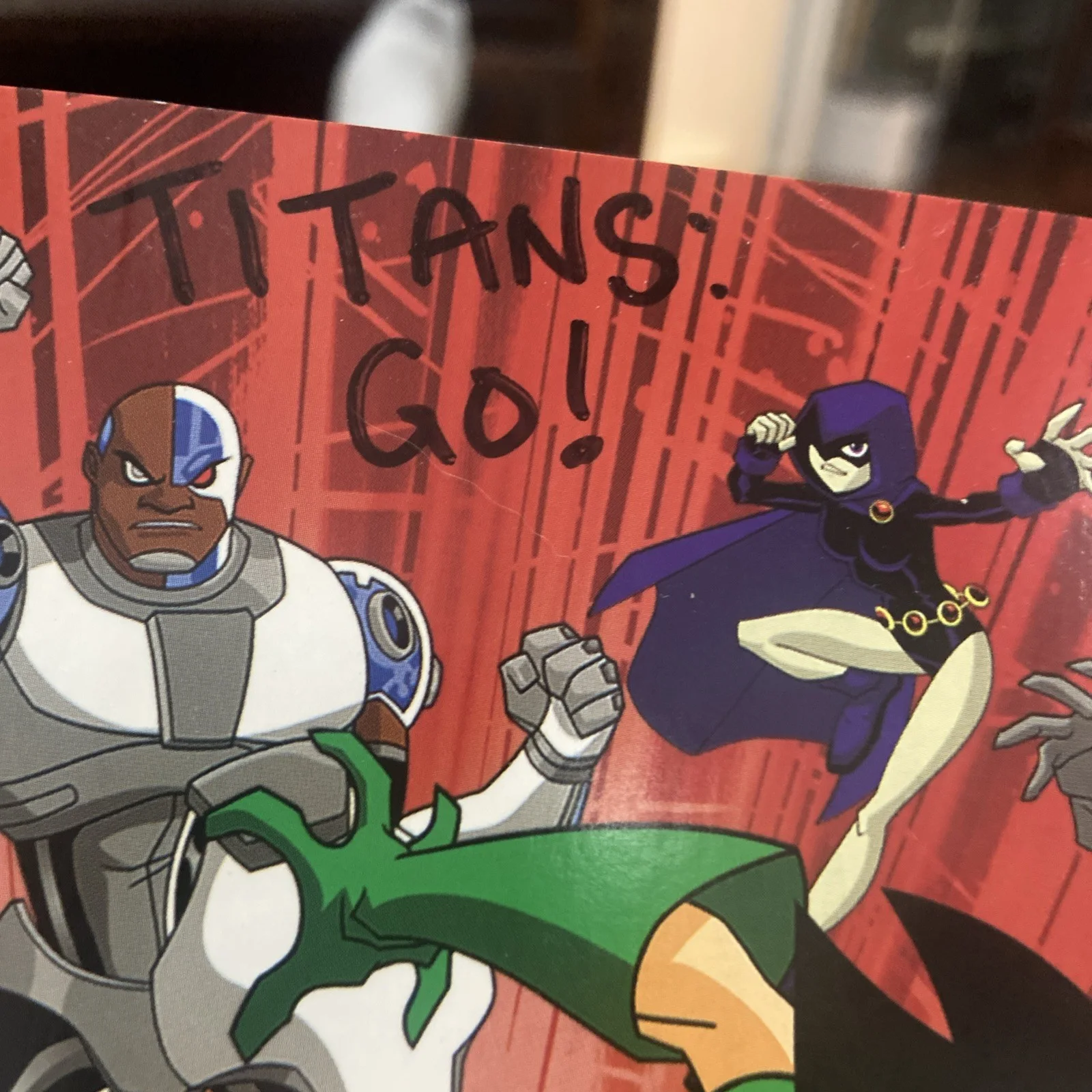 Scott Menville — Scott Menville "Teen Titans” Signed Autograph 5x7 postcard Photo Robin Titans Go, изображение 3