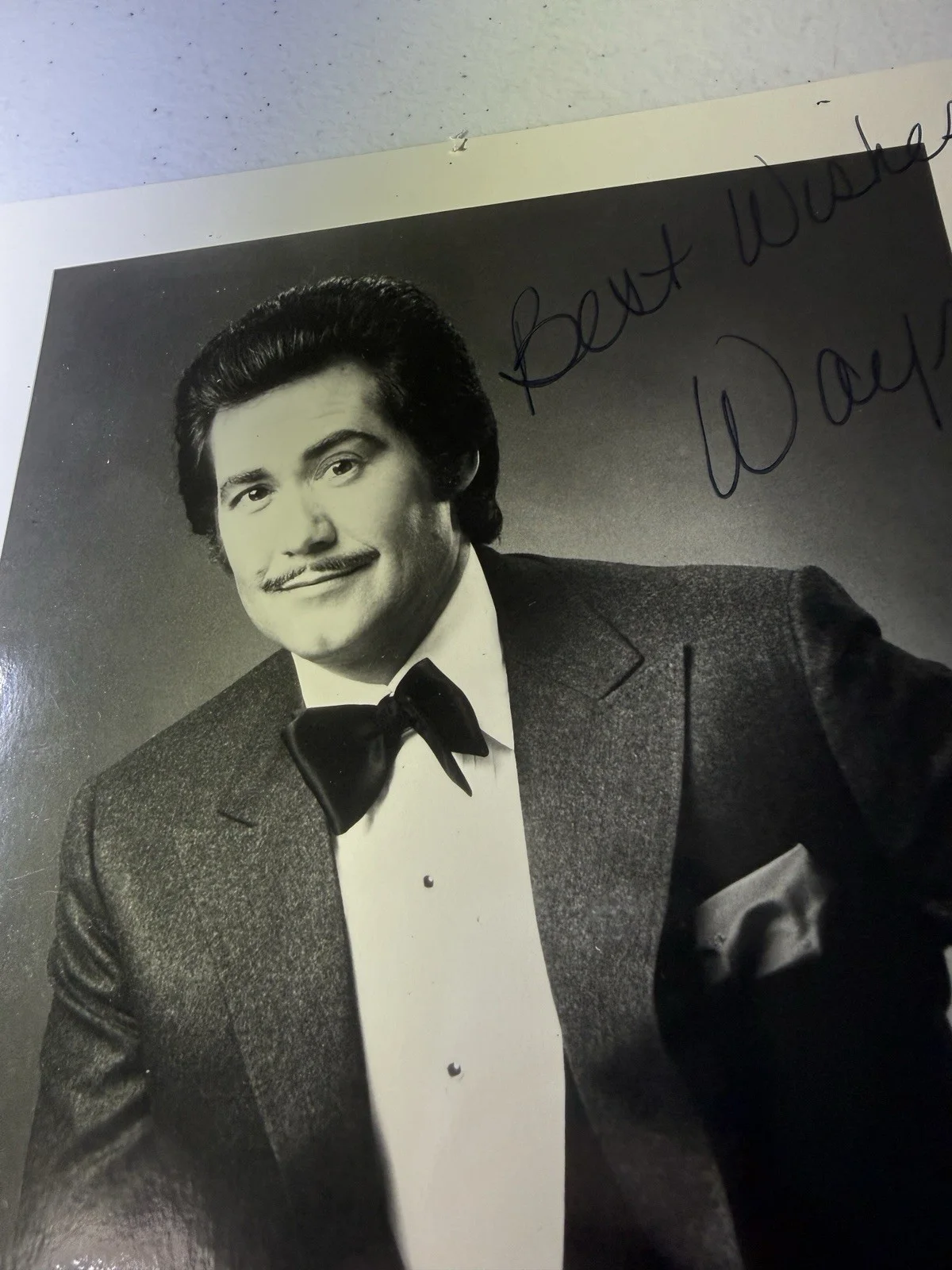 Wayne Newton Autographed 8 X 10 Portrait Signed Photo Glossy Kodak Paper Vegas, изображение 3