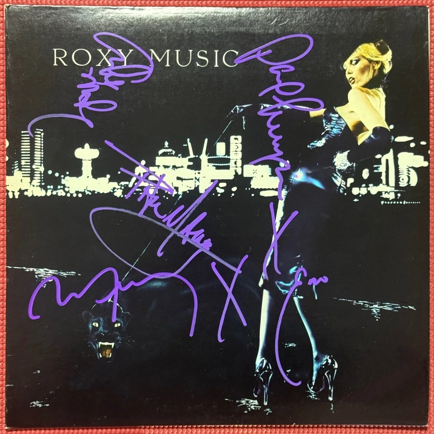 EPPERSON signed ROXY MUSIC autographed x 5 "FOR YOUR PLEASURE" 1973 album, изображение 2