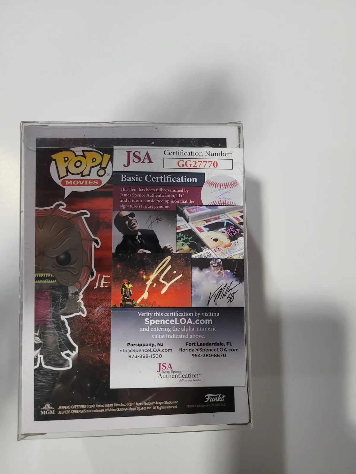 Jonathon Breck — Jonathon Breck Signed Creeper Funko #848. JSA Certified, image 3