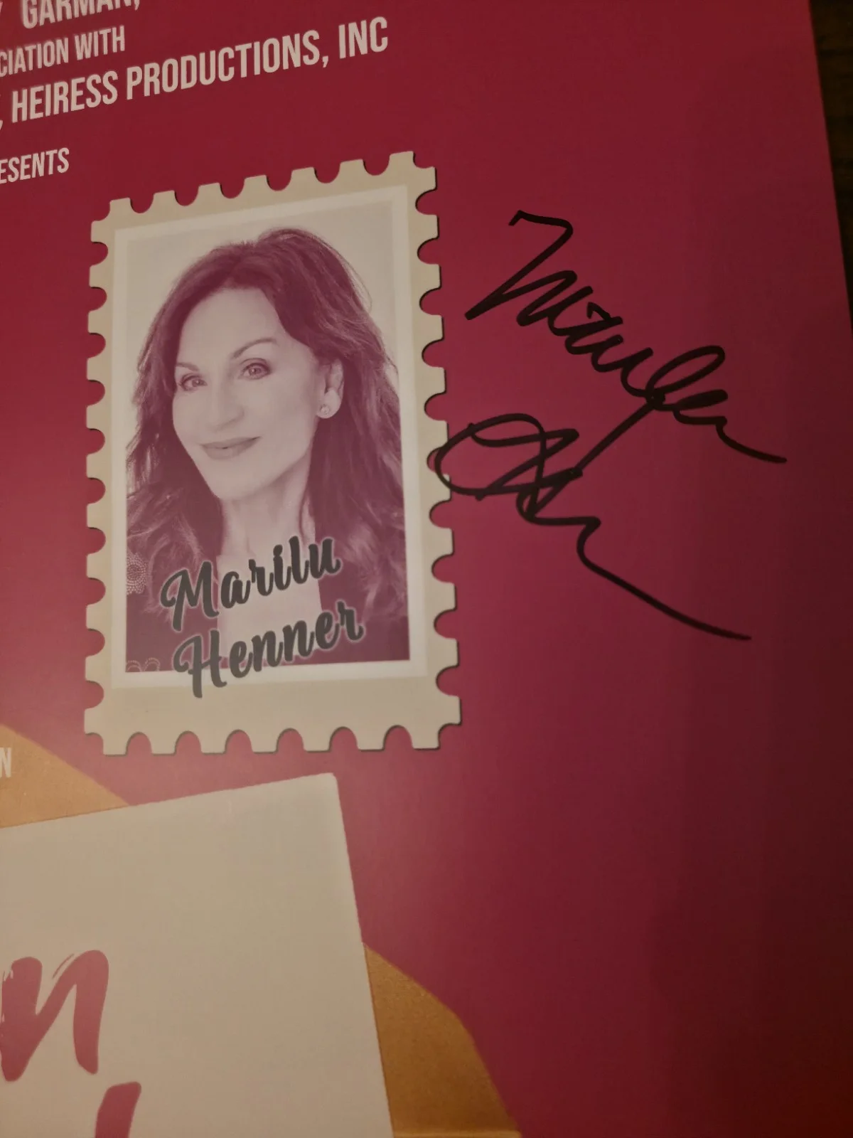 Pen Pals Broadway Poster Autographed Brooke Adams & Marilu Henner & Tote, изображение 5