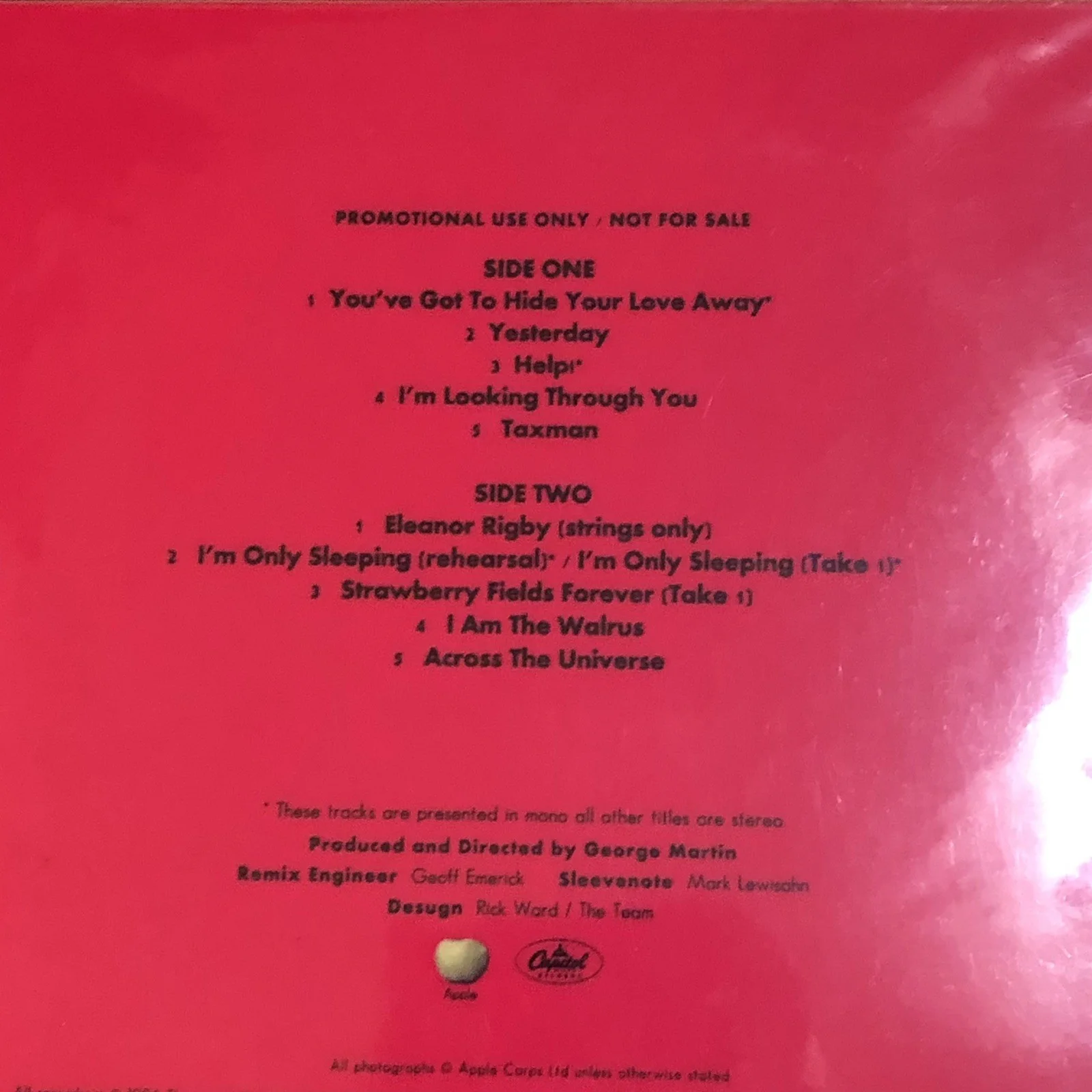 Beatles Anthology 1,2 & 3 Promo Sampler CDs, image 3