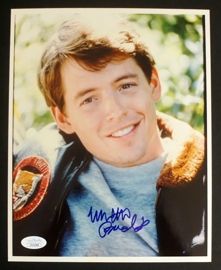 Matthew Broderick — *JSA CERT* MATTHEW BRODERICK SIGNED Young & Smiling Ferris Bueller 8x10 Color!, image 2