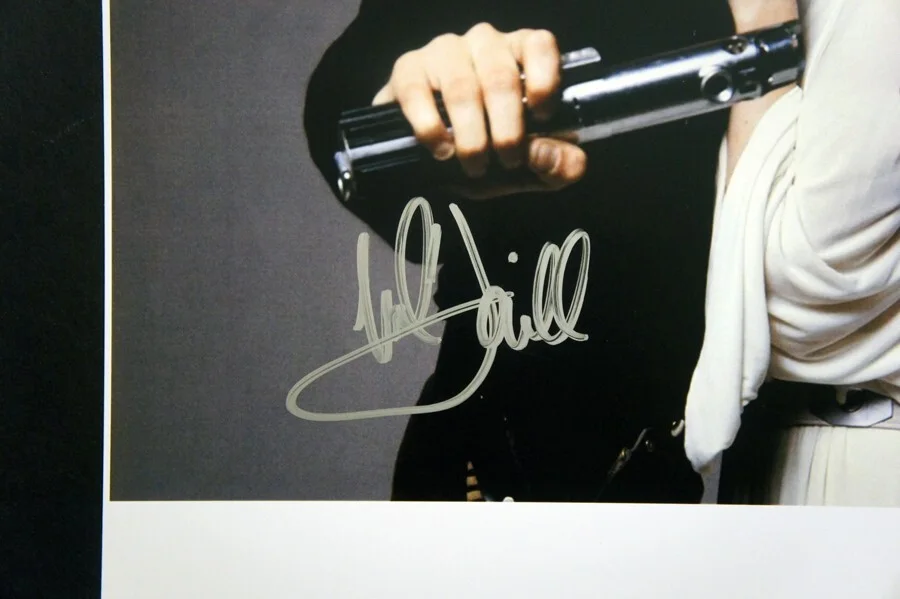 Mark Hamill — *PSA/DNA* MARK HAMILL SIGNED Huge Star Wars Photo with Carrie Fisher (Skywalker), изображение 2