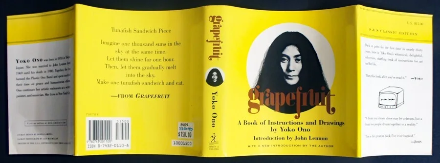 YOKO ONO SIGNED - with PSA/DNA Letter - Grapefruit Book (John Lennon) 1st/1st!, image 4