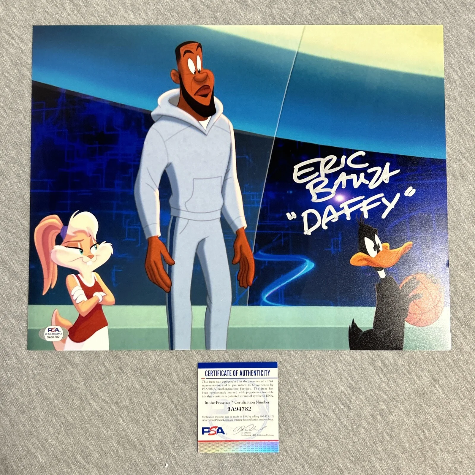 Eric Bauza — Eric Bauza signed autograph 11x14 Space Jam A New Legacy as Daffy Duck Photo PSA