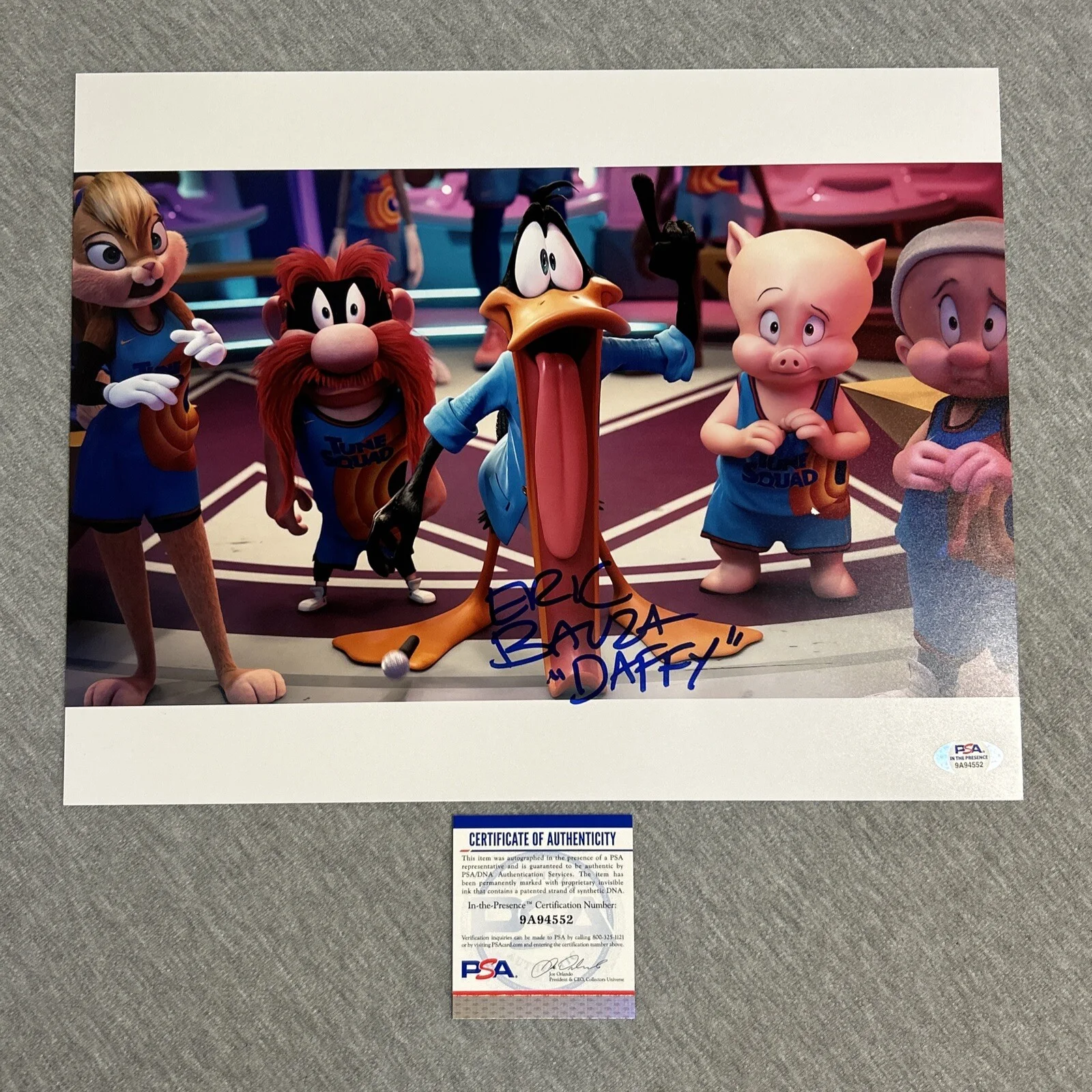 Eric Bauza — Eric Bauza signed autograph auto 11x14 Photo Voice Actor for Daffy Duck PSA