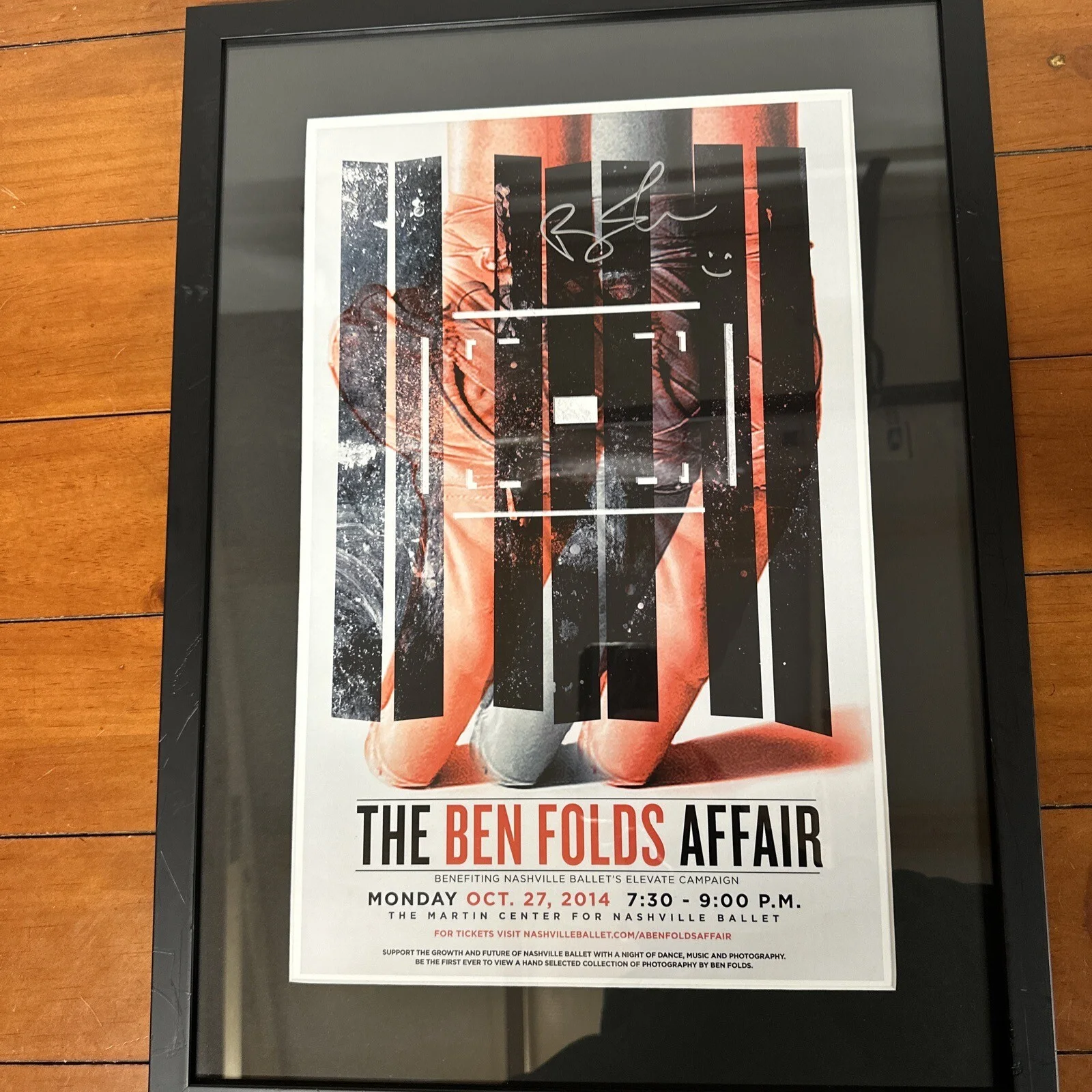 2014 Ben Folds “THE BEN FOLDS AFFAIR” Signed Autograph, изображение 3