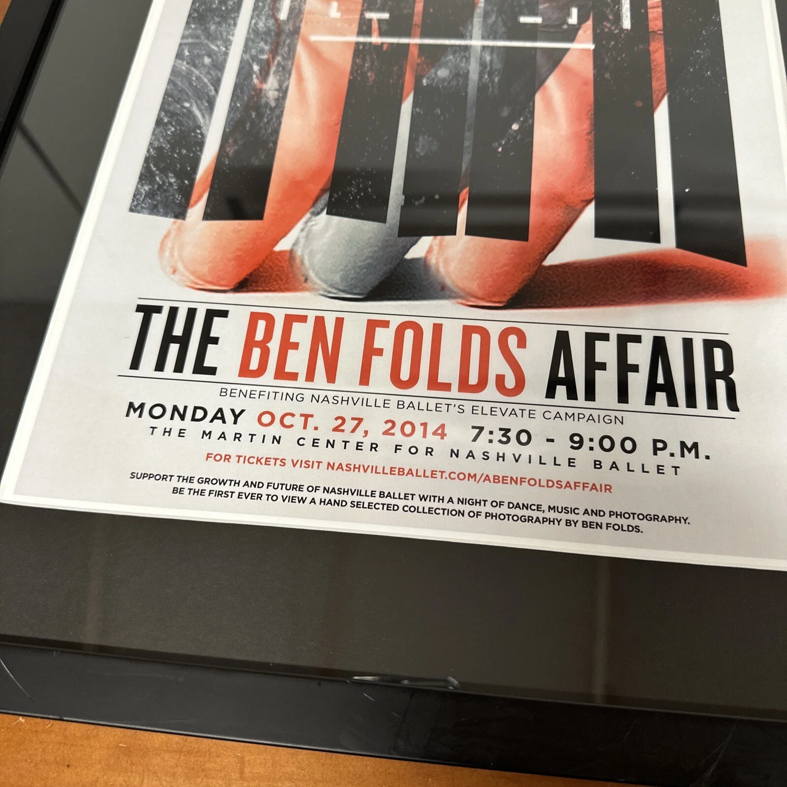 2014 Ben Folds “THE BEN FOLDS AFFAIR” Signed Autograph, изображение 4