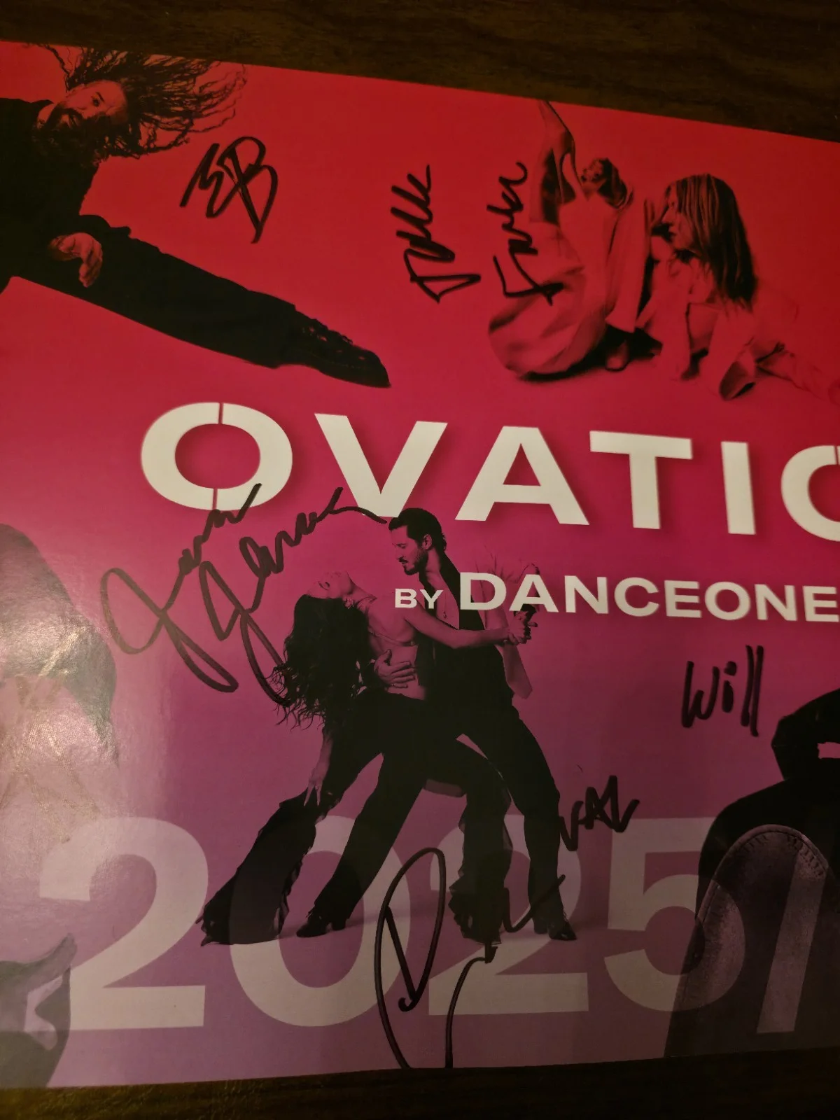 Ovation Dance Poster Autographed Derek & Julianne Hough, Mark Ballas, Val, Jenna, image 4