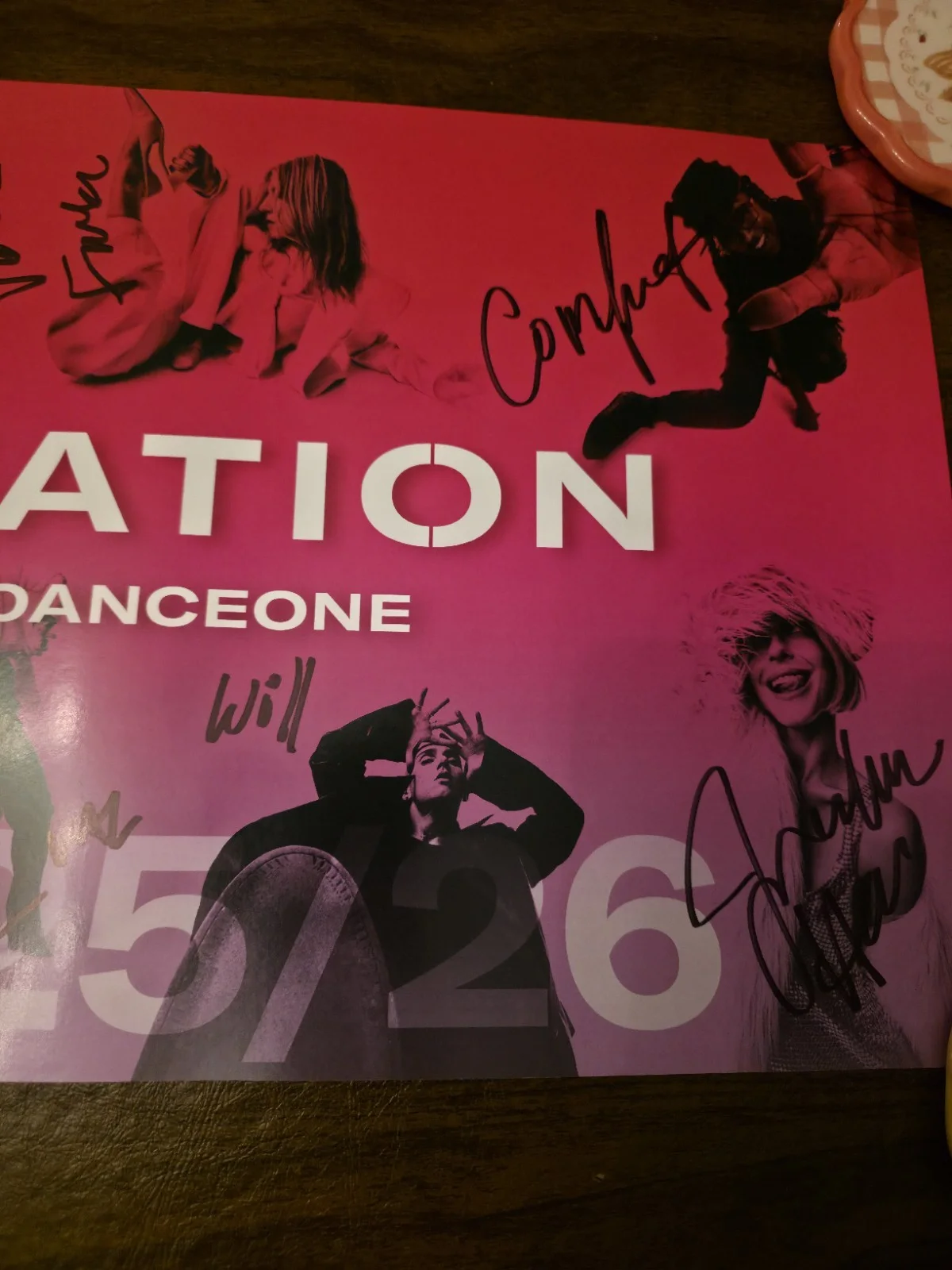 Ovation Dance Poster Autographed Derek & Julianne Hough, Mark Ballas, Val, Jenna, image 5