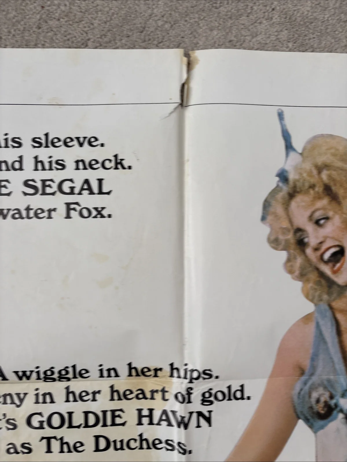 The Duchess And the Dirtwater Fox (1976) Original US One Sheet Movie Poster, изображение 3