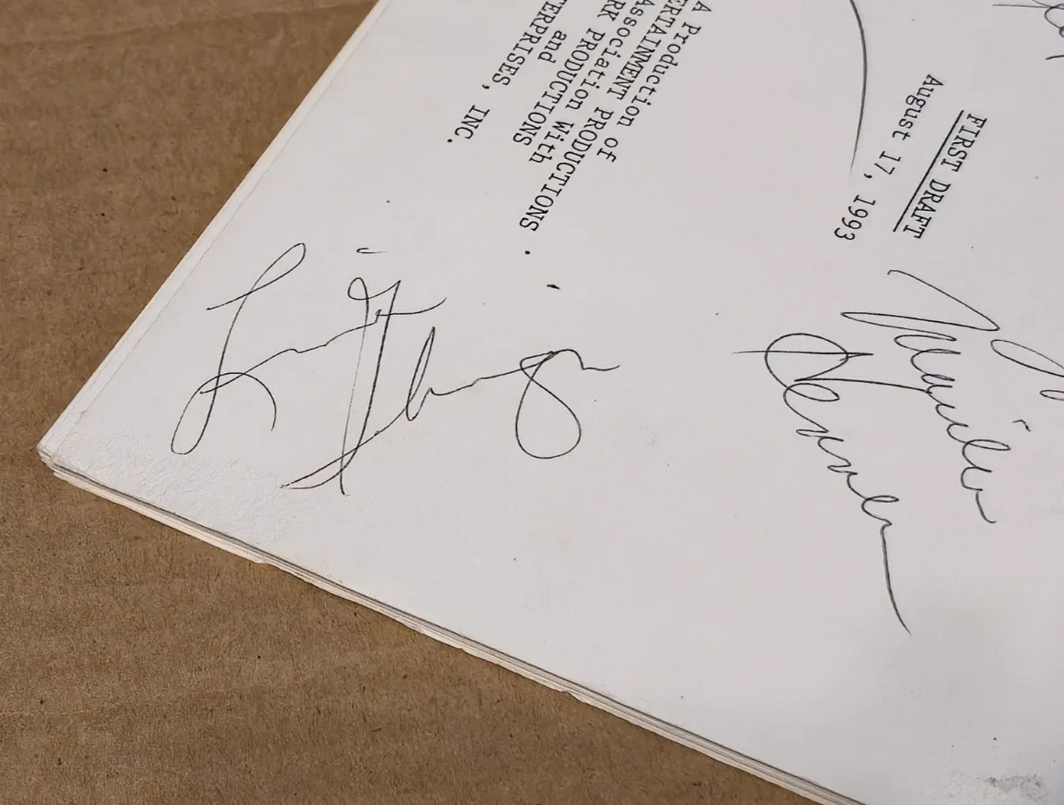 Burt Reynolds, Marilu Henner, Ossie Davis, Elizabeth Ashley — Evening Shade Cast Signed TV Script, Burt Reynolds, Marilu Henner, Ossie Davis, image 5