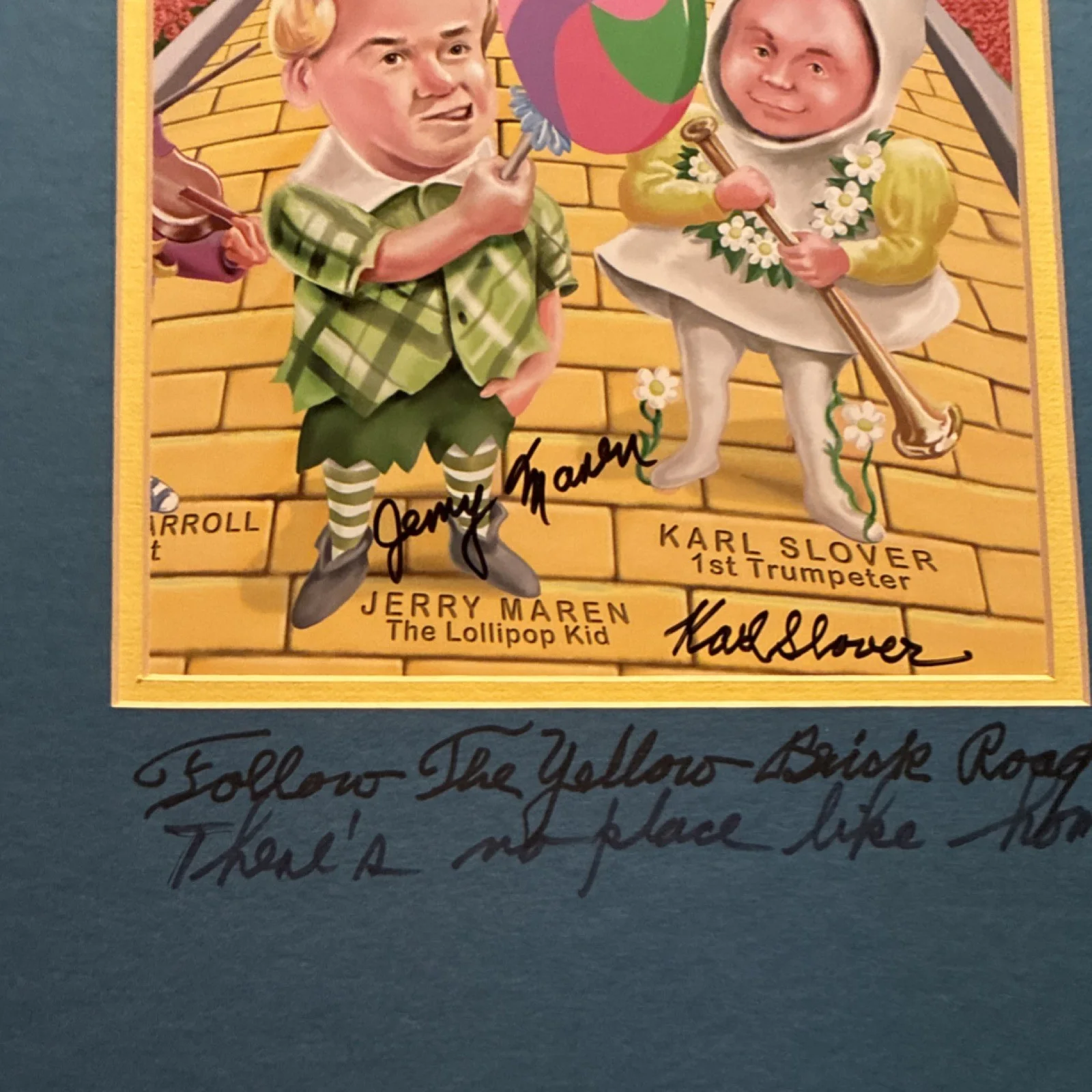 Jerry Maren, Karl Slover — The Wizard of Oz Original Autographed Memorabilia Jerry Maren Karl Slover, изображение 3