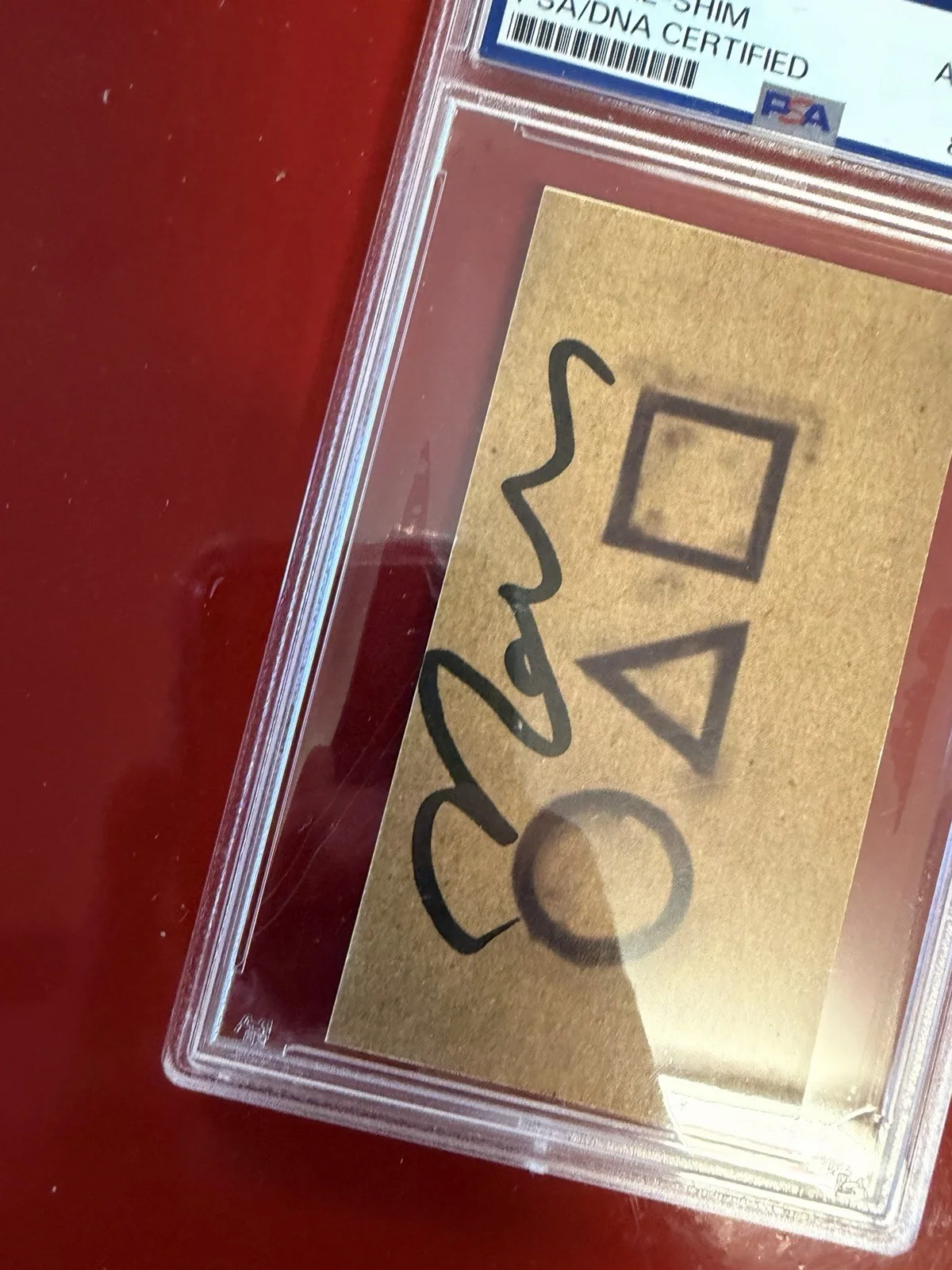 Kang Ae-Sim Signed Squid Game Invitation Card PSA DNA SLAB RARE Player 149, image 2