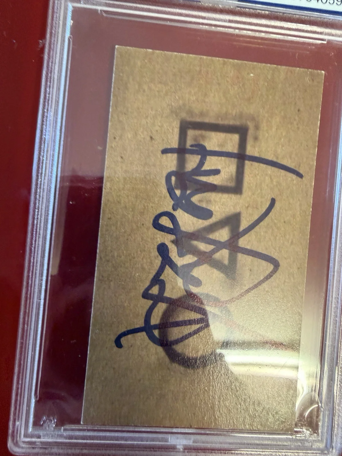 Lee Jung-Jae Signed Squid Game Invitation Card PSA DNA SLAB RARE Player 456, изображение 2