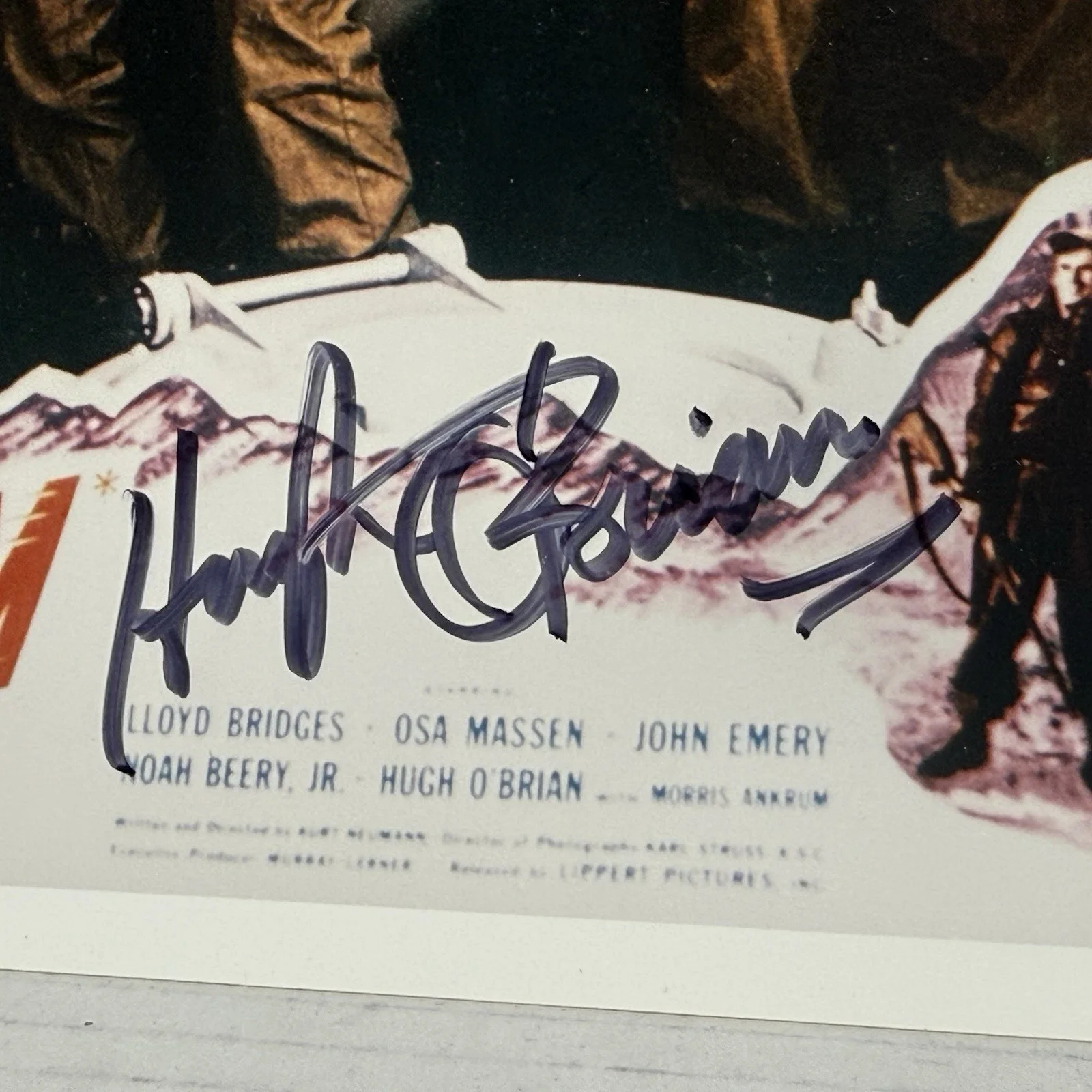 Hugh O’Brian — ROCKETSHIP X-M 8 x 10 Glossy Promo Photo Autographed By Actor Hugh O’Brian, image 2