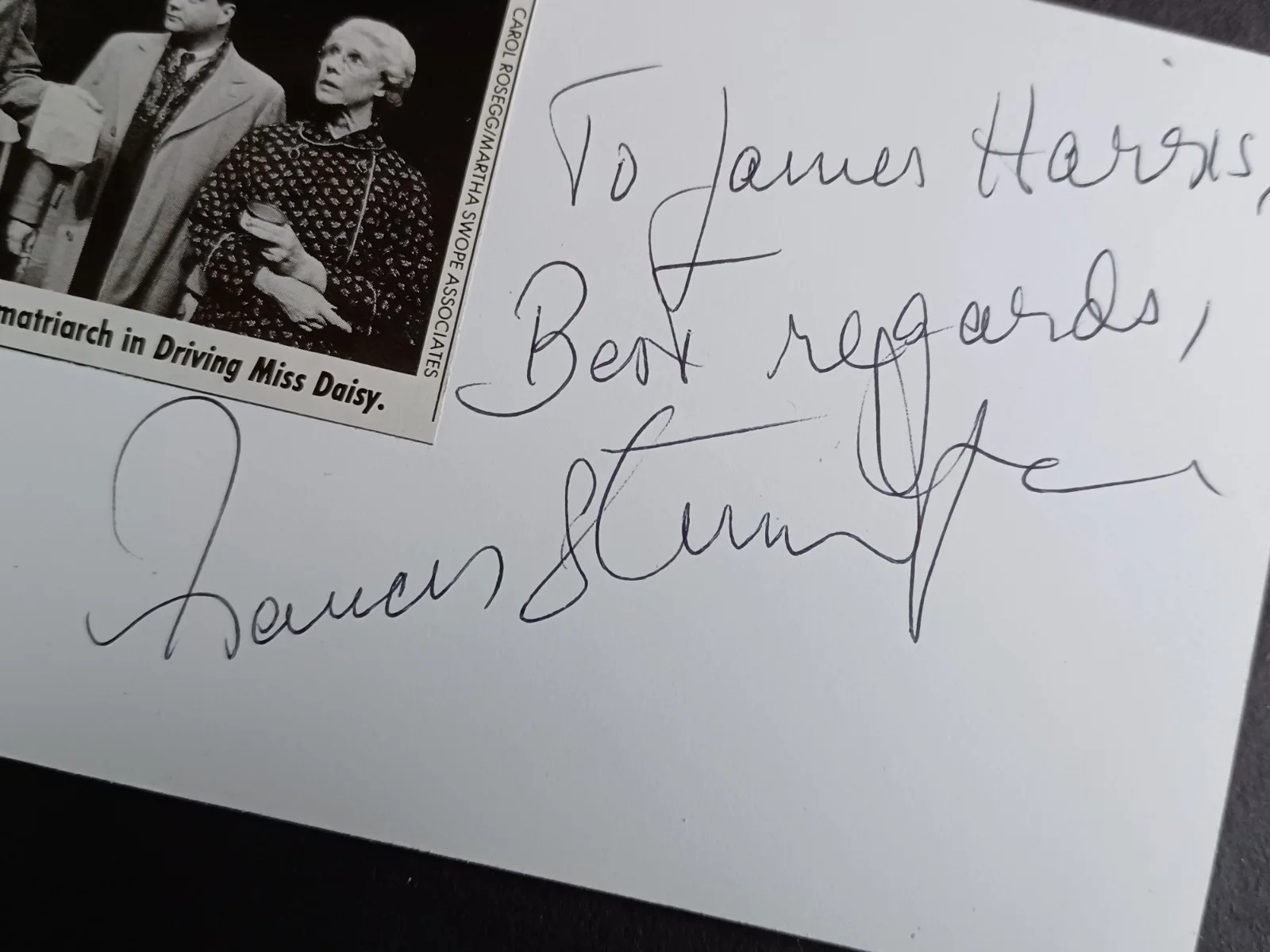 Frances Sternhagen (d. 2023) Signed 3.5" x 5.75" Card-Cheers, ER, Sex & the City, изображение 2