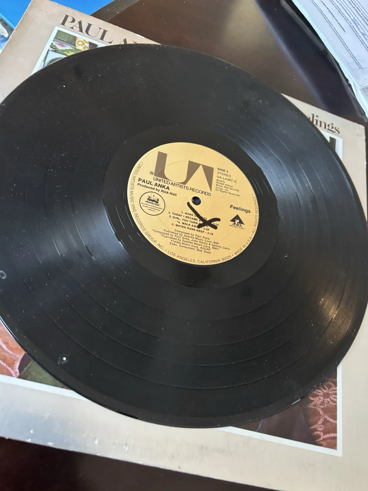 Paul Anka Autographed Signed Feelings Vinyl JSA COA, image 3