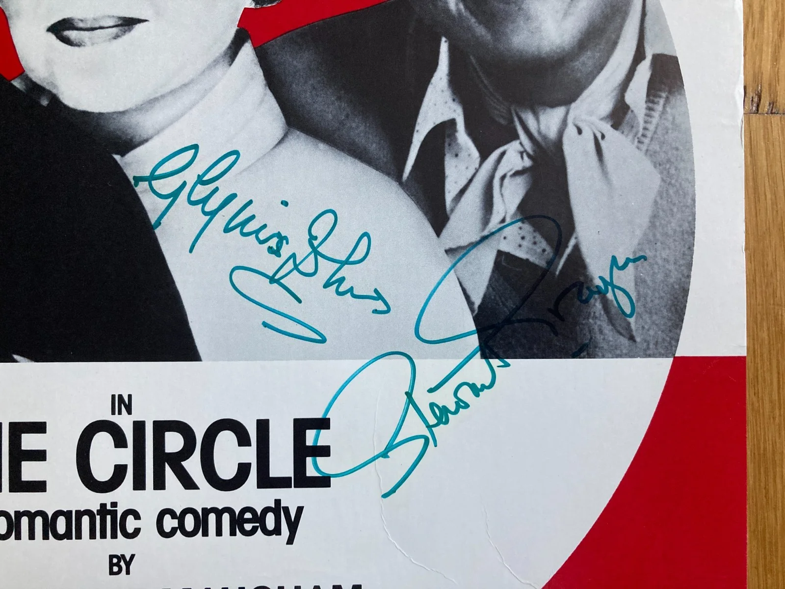 Glynis Johns, Stewart Granger — Glynis Johns Stewart Granger Signed Autographed The Circle 22x14 Lobby Card, image 2