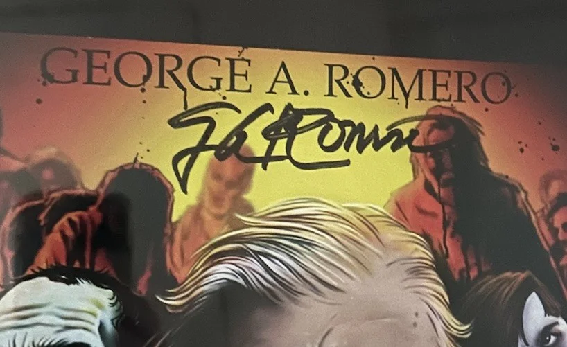 George A. Romero — George A. Romero Signed king of the dead poster mad monster party 2016, изображение 2