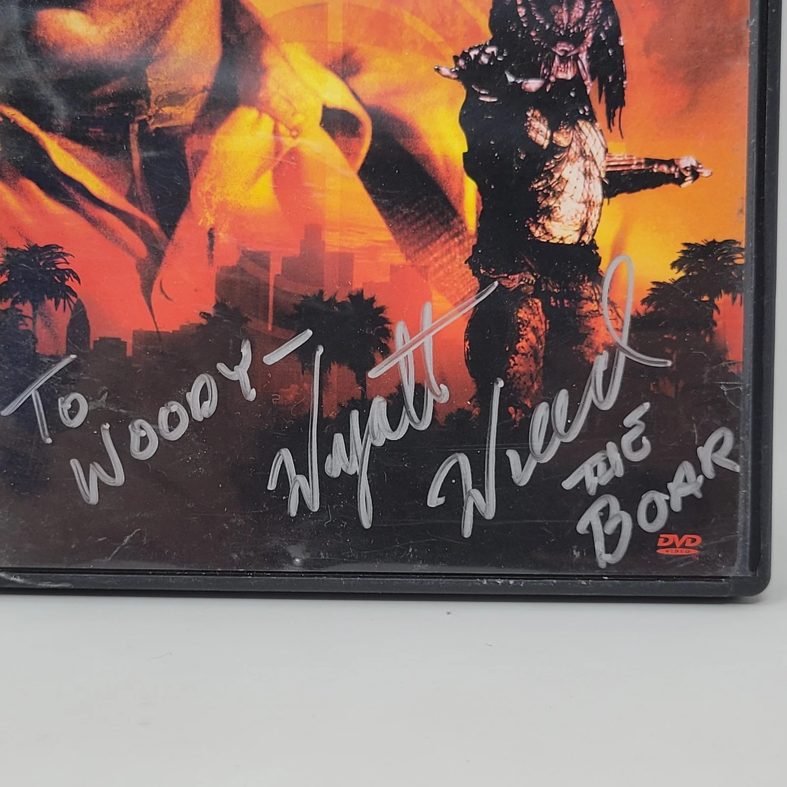 Wyatt Weed — Wyatt Weed Signed Autographed Predator 2 DVD Movie Cover Art and Disc Auto Nice!, image 3