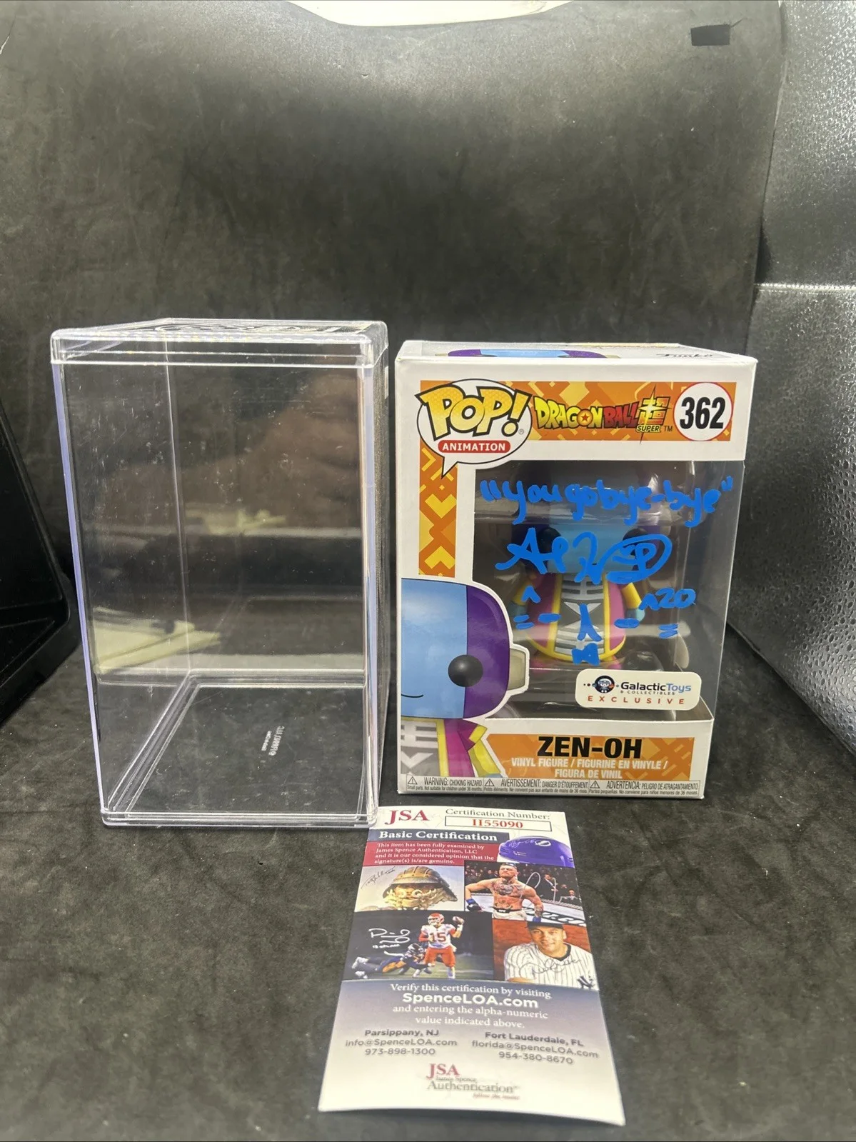 Sarah Wiedenheft — DRAGON BALL Z • SIGNED SARAH WIEDENHEFT • ZEN-OH • GALACTIC TOYS EXCLUSIVE • JSA