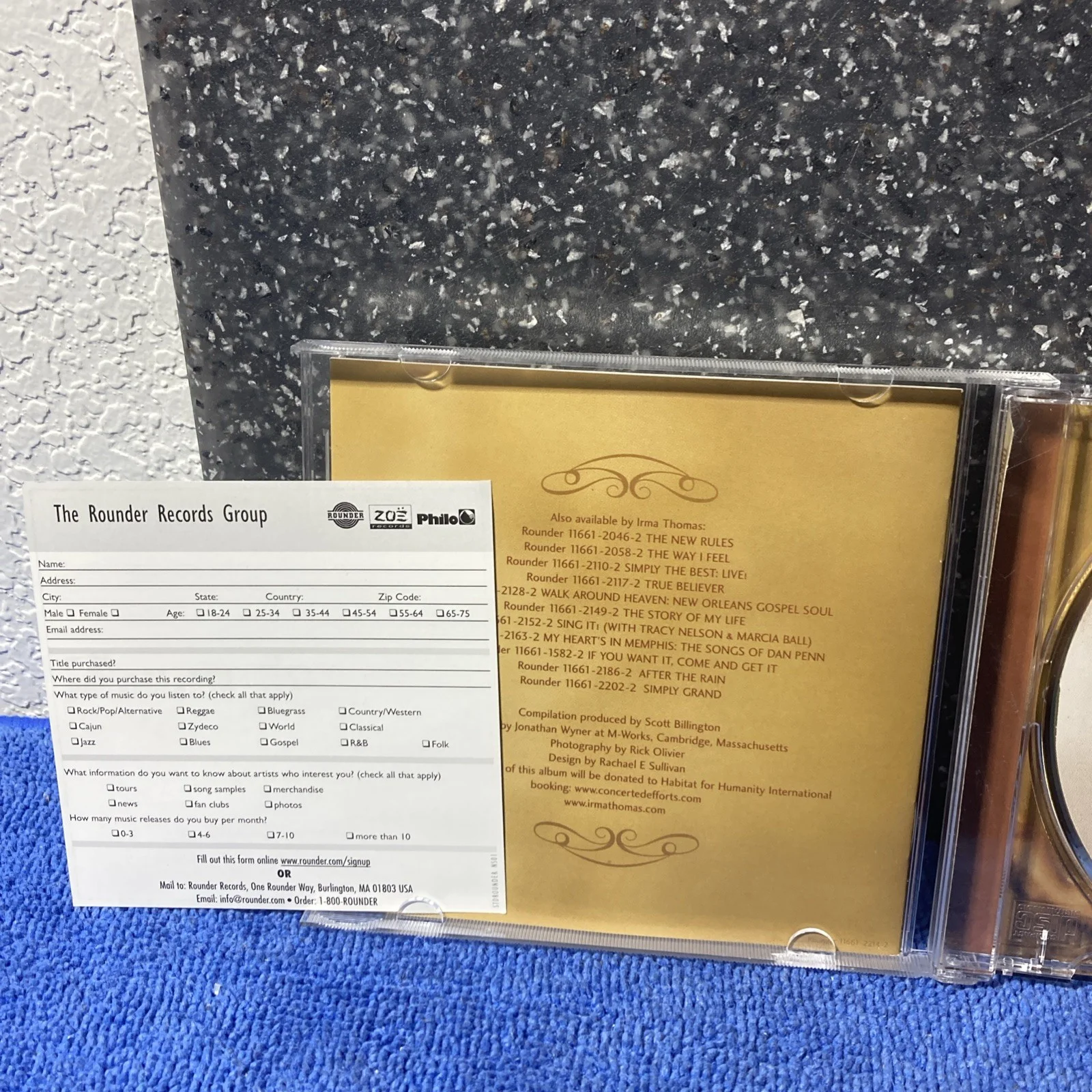 Irma Thomas Signed CD Soul Queen Of New Orleans, image 4