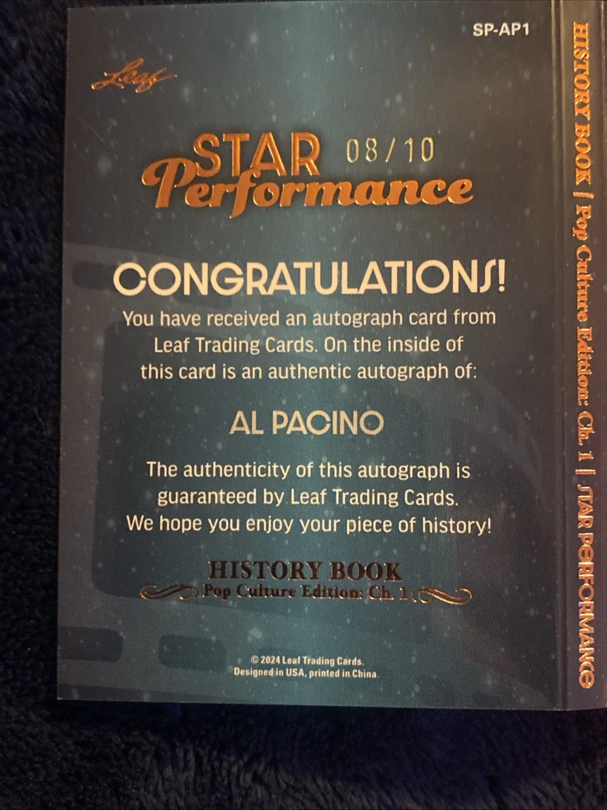 Al Pacino Auto The Godfather 8/10 Rare🔥🔥, image 5