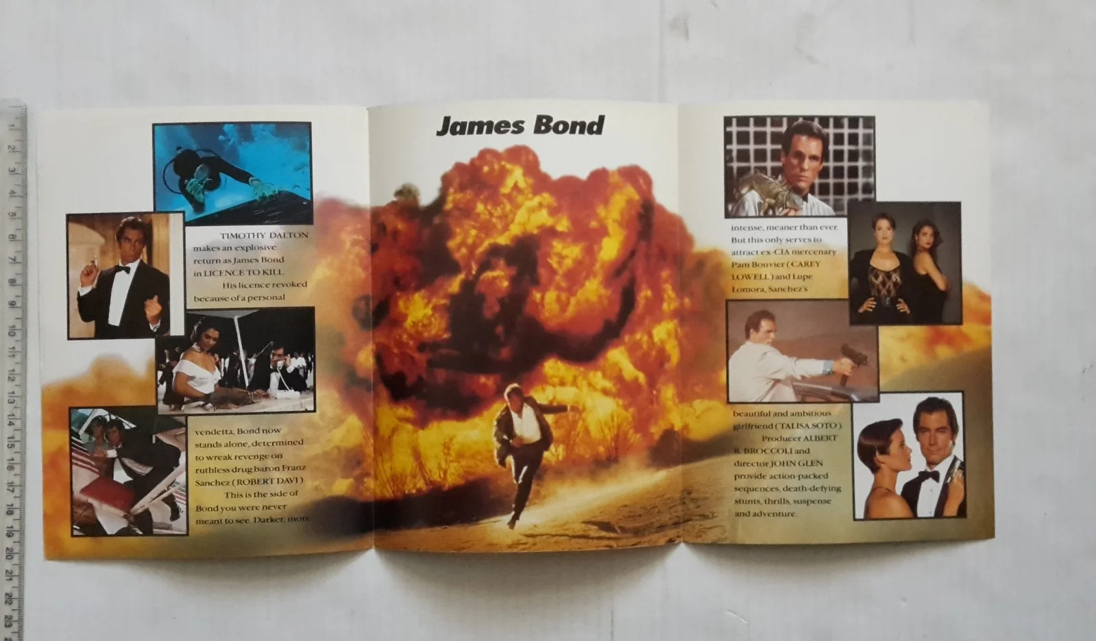 LICENCE TO KILL James Bond 007 ORIGINAL LEAFLET,/FLYER, image 2
