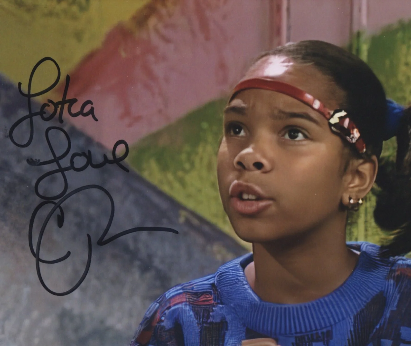 CHERIE JOHNSON hand-signed PUNKY BREWSTER 8x10 uacc rd coa GREAT COLOR CLOSEUP, image 2