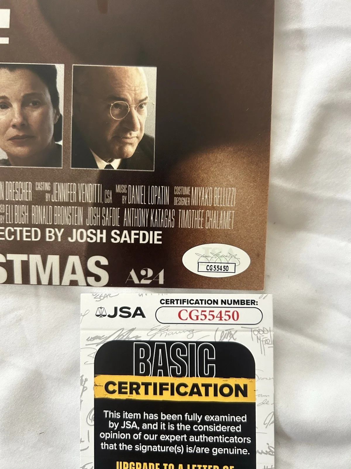 Timothee Chalamet — Timothee Chalamet Signed Marty Supreme 12x18 Poster Autographed JSA COA, image 4