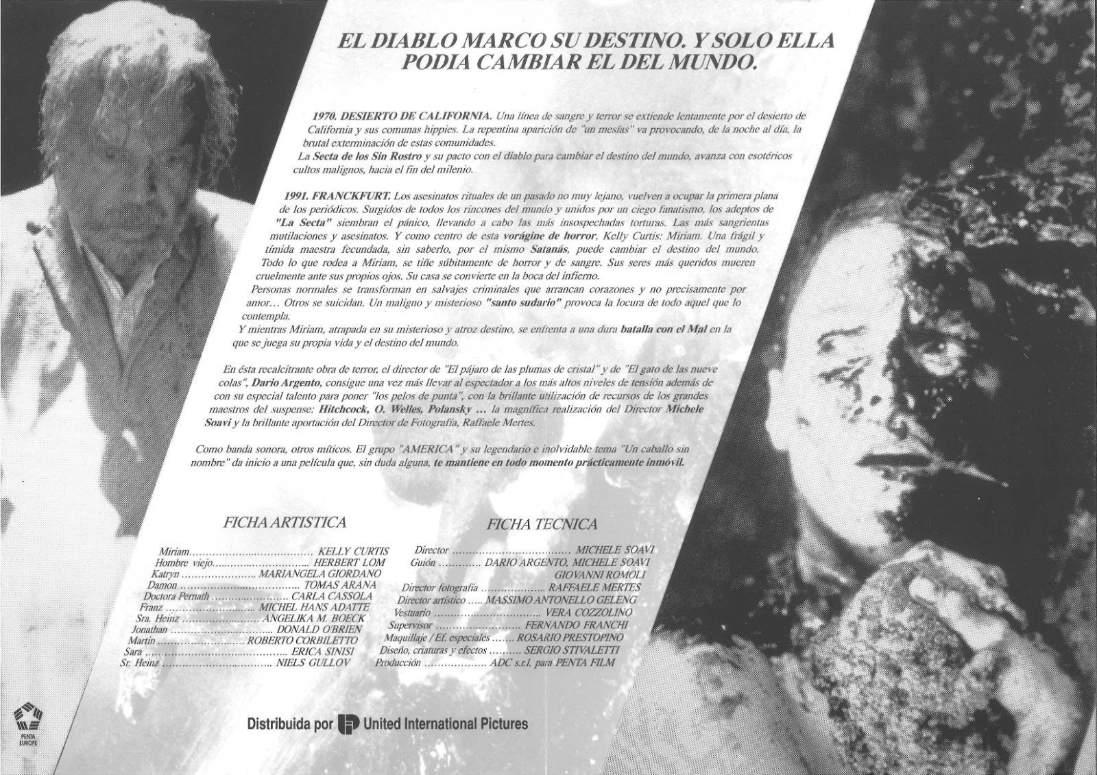 LA SECTA aka THE SECT (1) / ORIGINAL SPANISH PRESS SHEET / ARGENTO, image 3