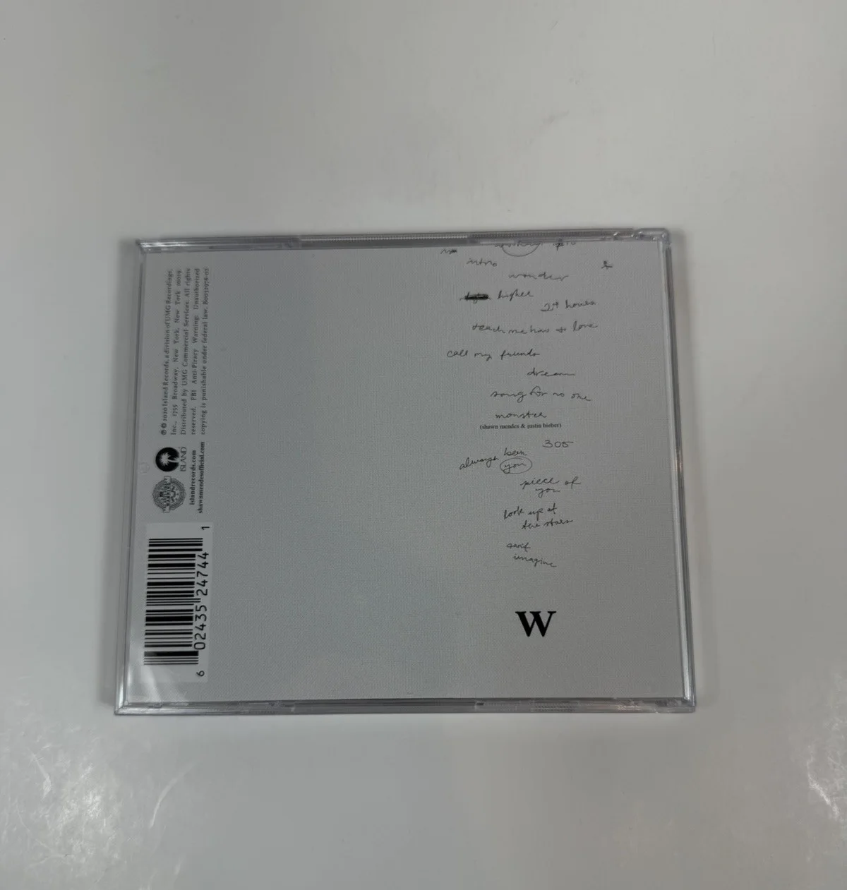 SHAWN MENDES SIGNED WONDER CD BRAND NEW SEALED AUTOGRAPHED 2021 RARE NEW, изображение 3