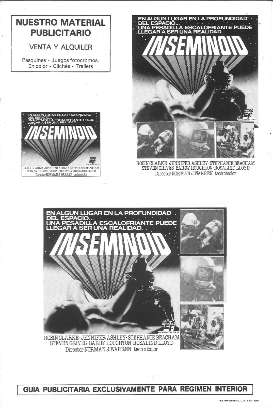 INSEMINOID (1) / ORIGINAL SPANISH PRESS SHEET, image 4