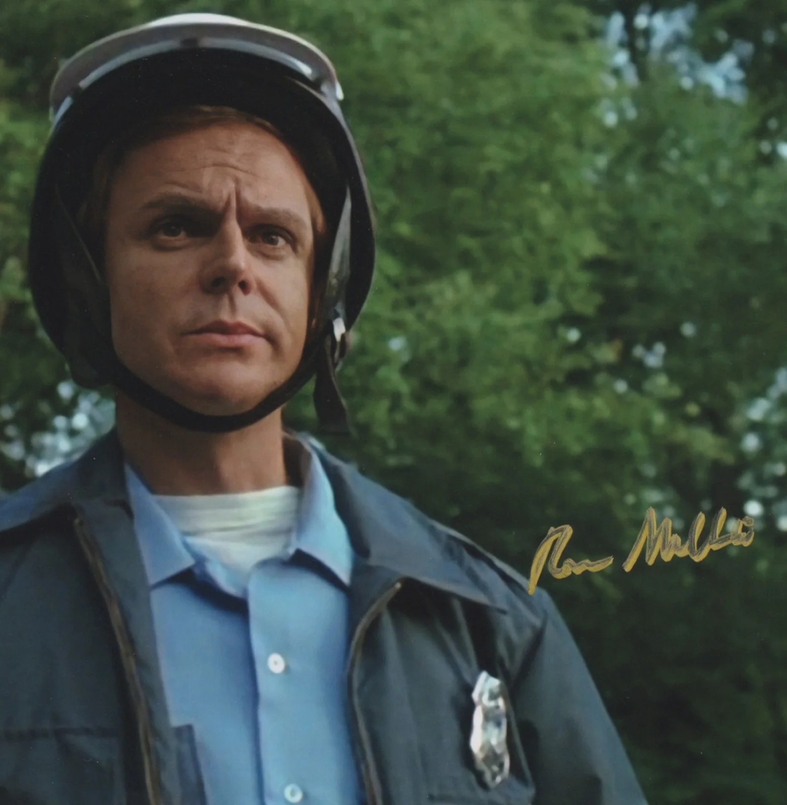 RON MILLKIE signed FRIDAY THE 13TH color 8x10 uacc rd coa OFFICER DORF CLOSEUP, изображение 2