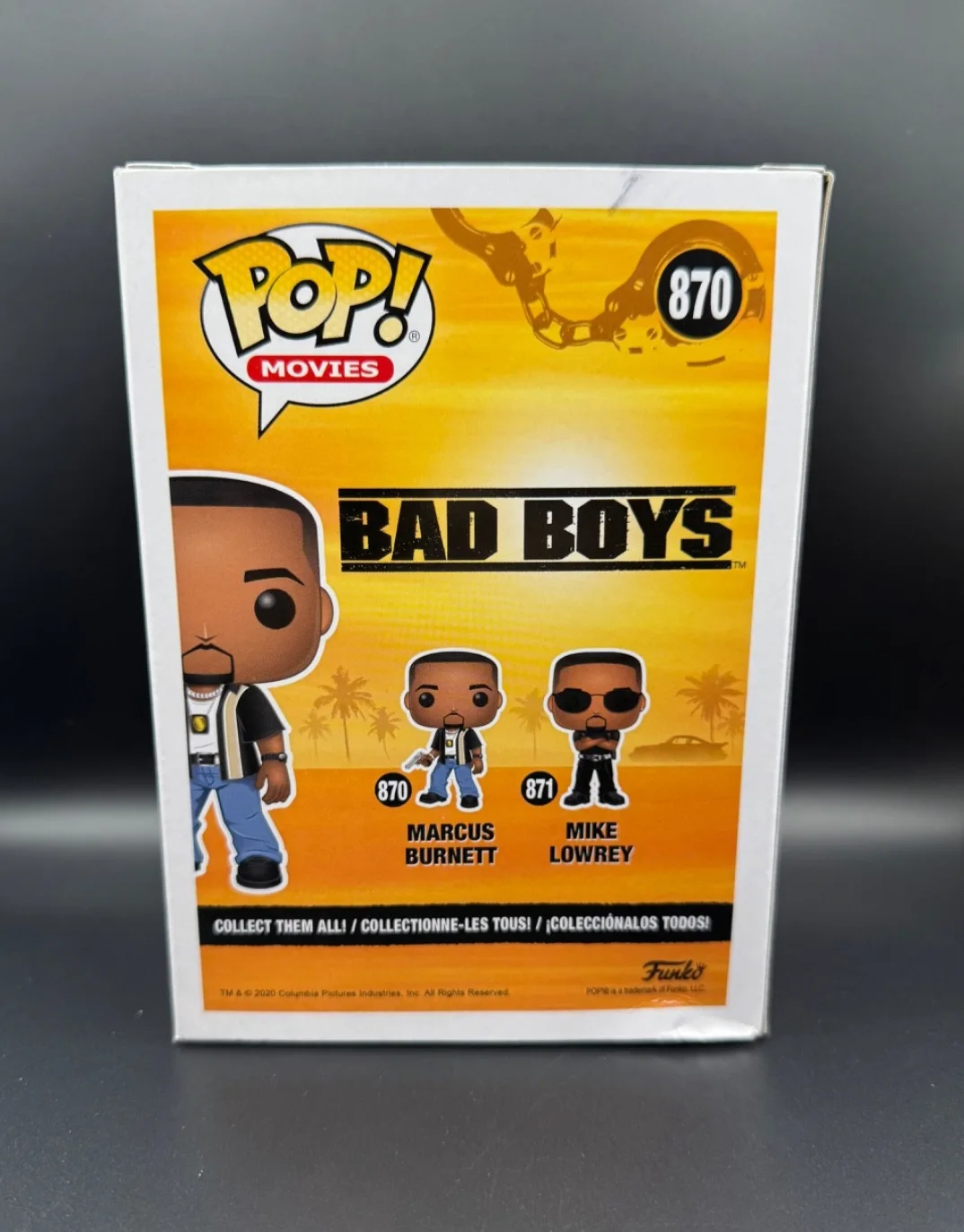 MARTIN LAWRENCE — MARTIN LAWRENCE signed MARCUS BURNETT FUNKO POP FIGURE BAD BOYS #870 w/ COA JSA, image 4