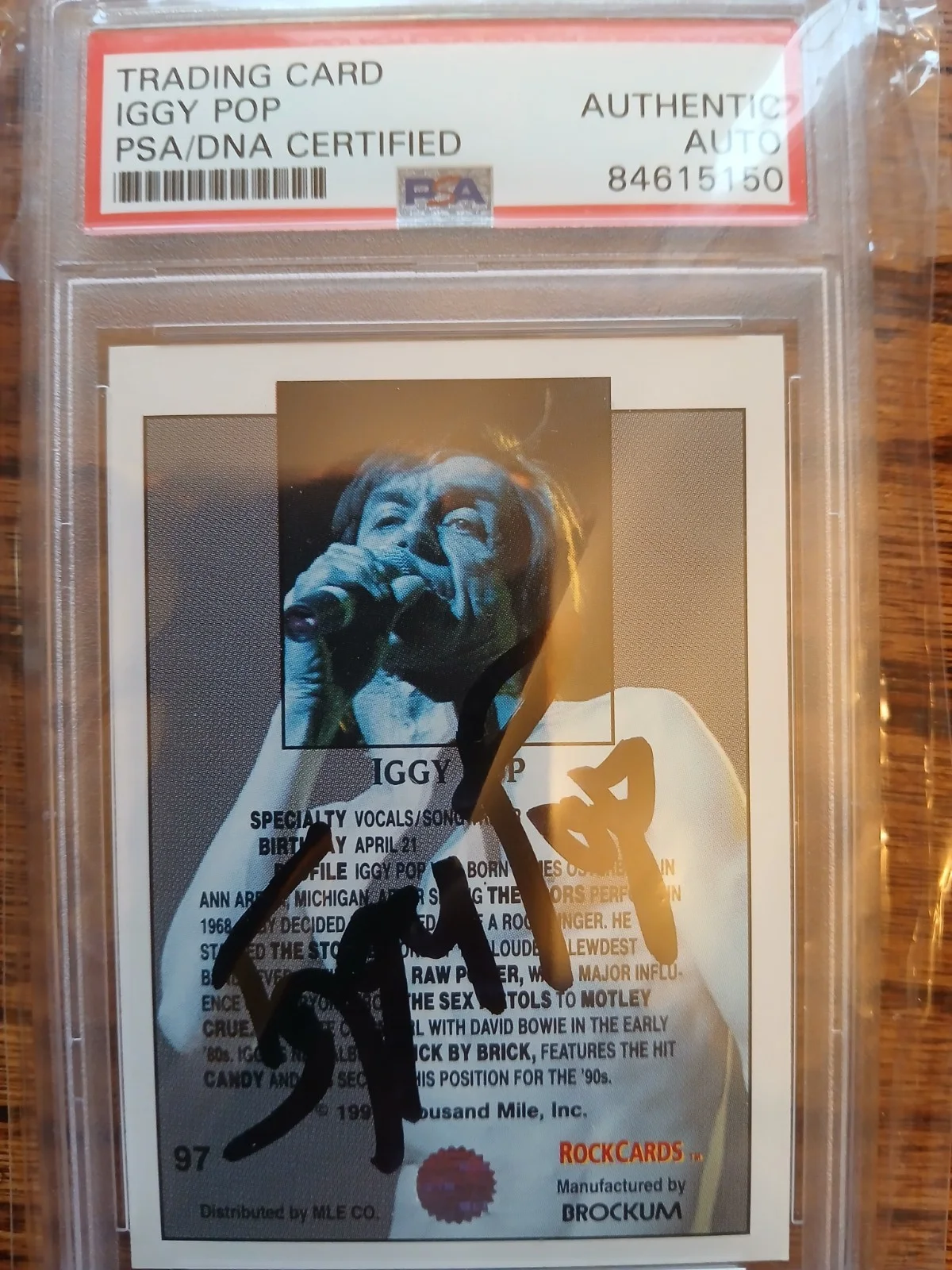 Iggy Pop Sign Autographed PSA, image 3