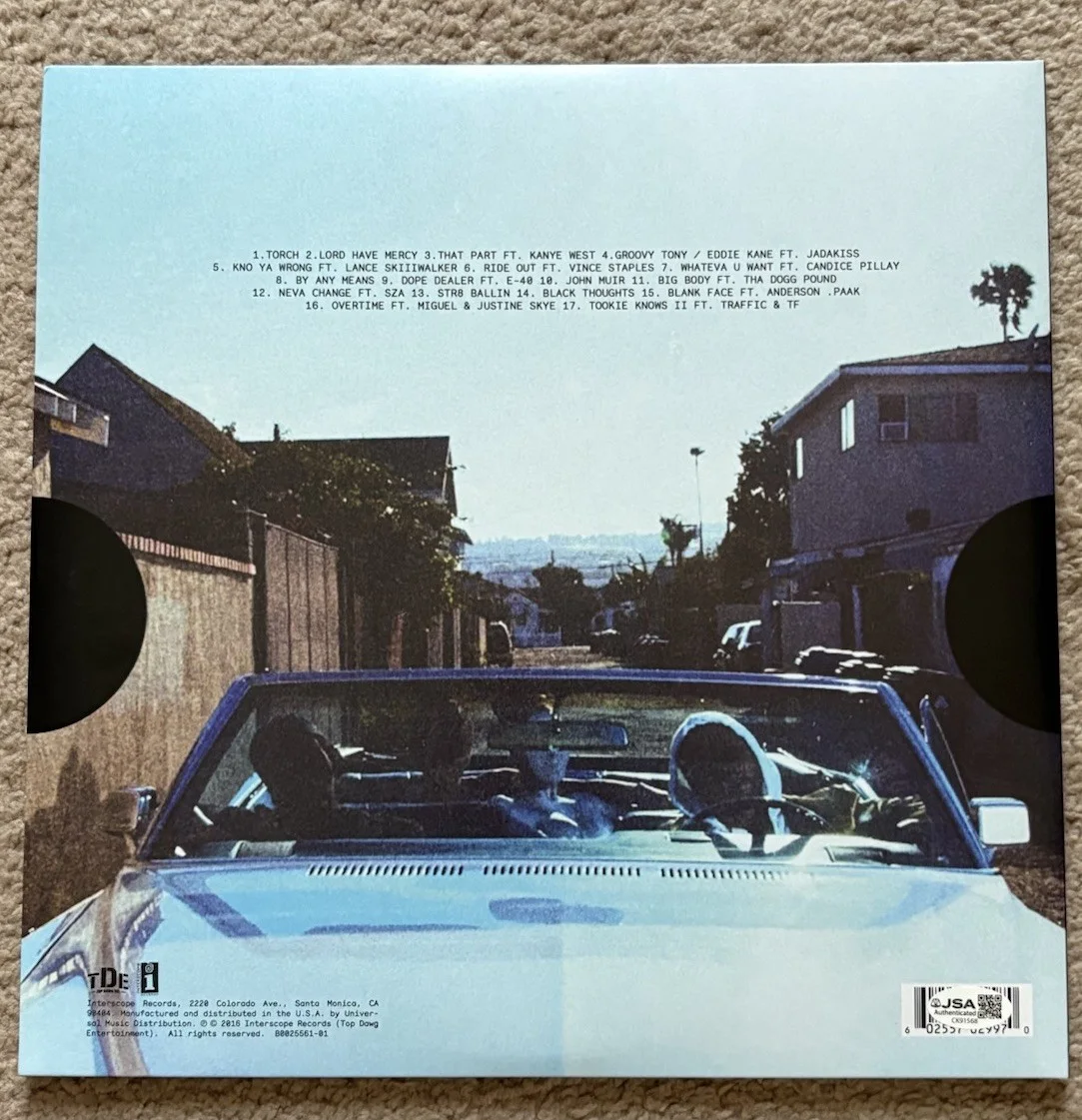 ScHoolboy Q Signed Autographed Blank Face LP Vinyl Album THat Part JSA COA!, изображение 5