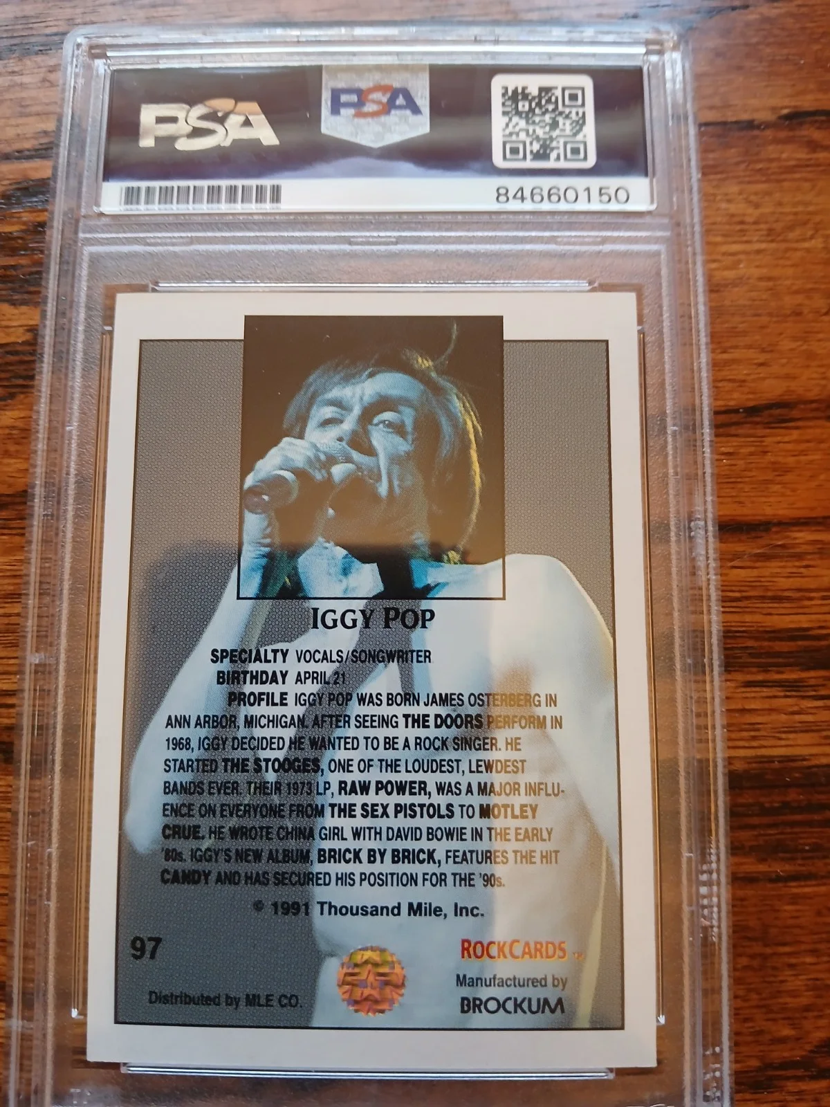 Iggy Pop Sign Autograph PSA, image 4