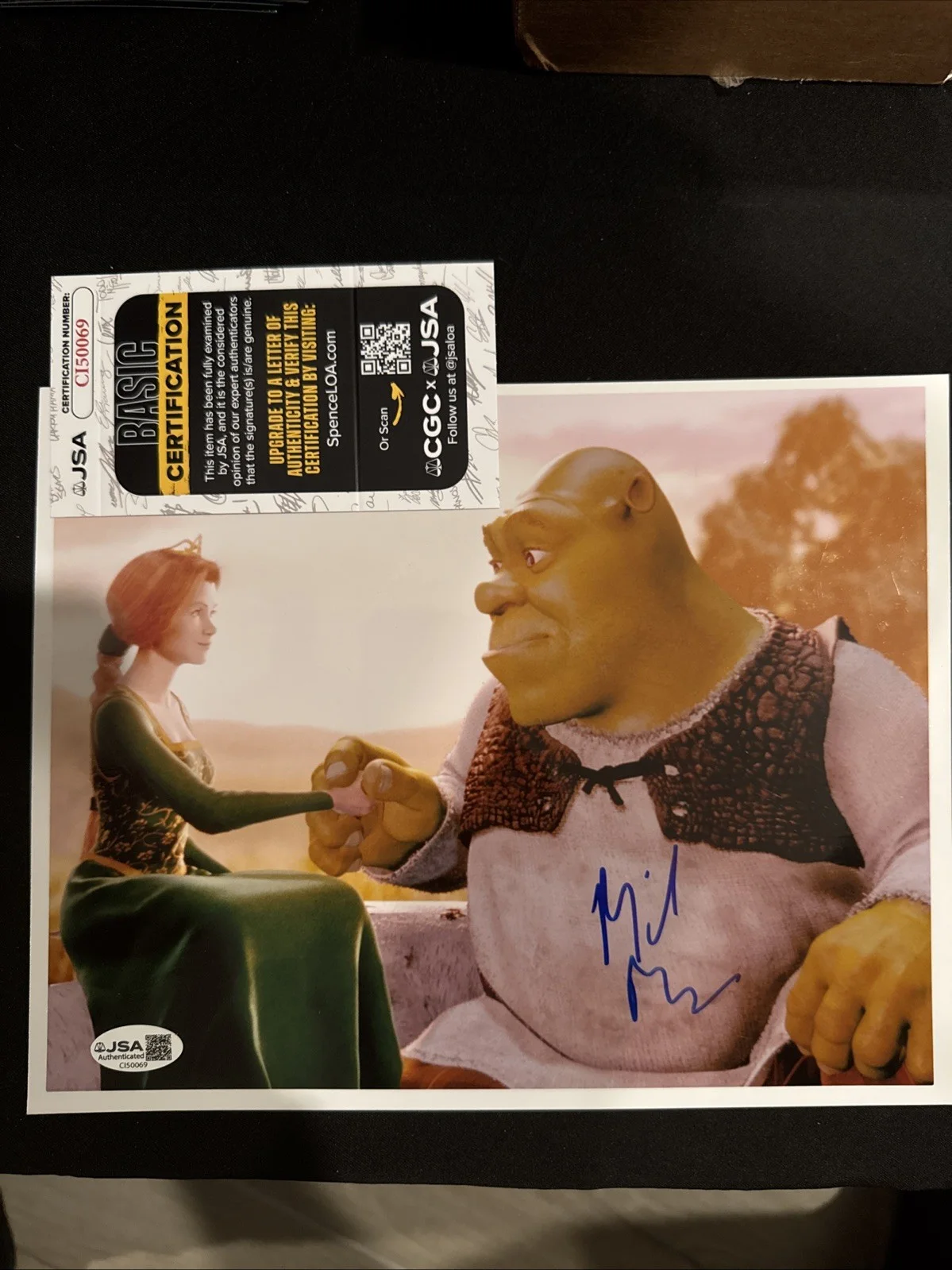 Mike Myers — MIKE MYERS SIGNED AUTOGRAPHED 8X10 PHOTO SHREK THE LOVE GURU RARE JSA COA