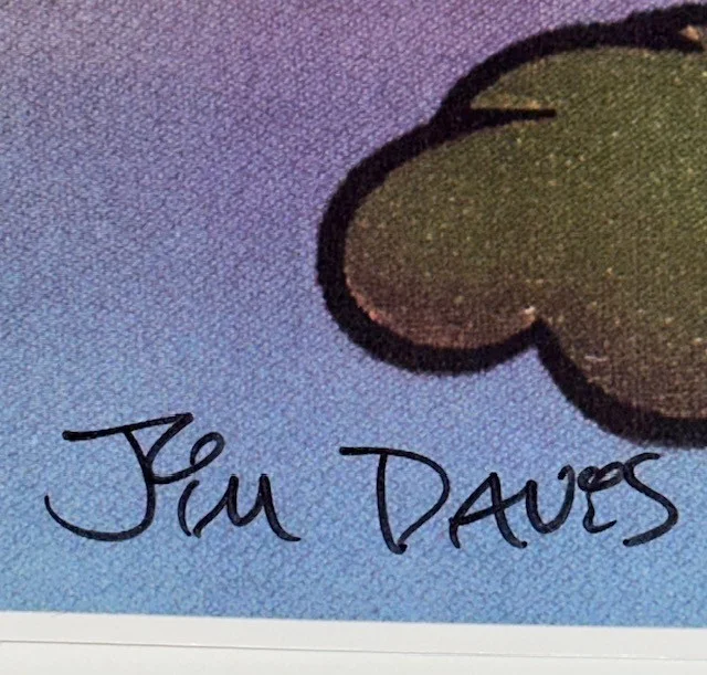 Jim Davis — Jim Davis Garfield Autographed Item (JSA), image 2