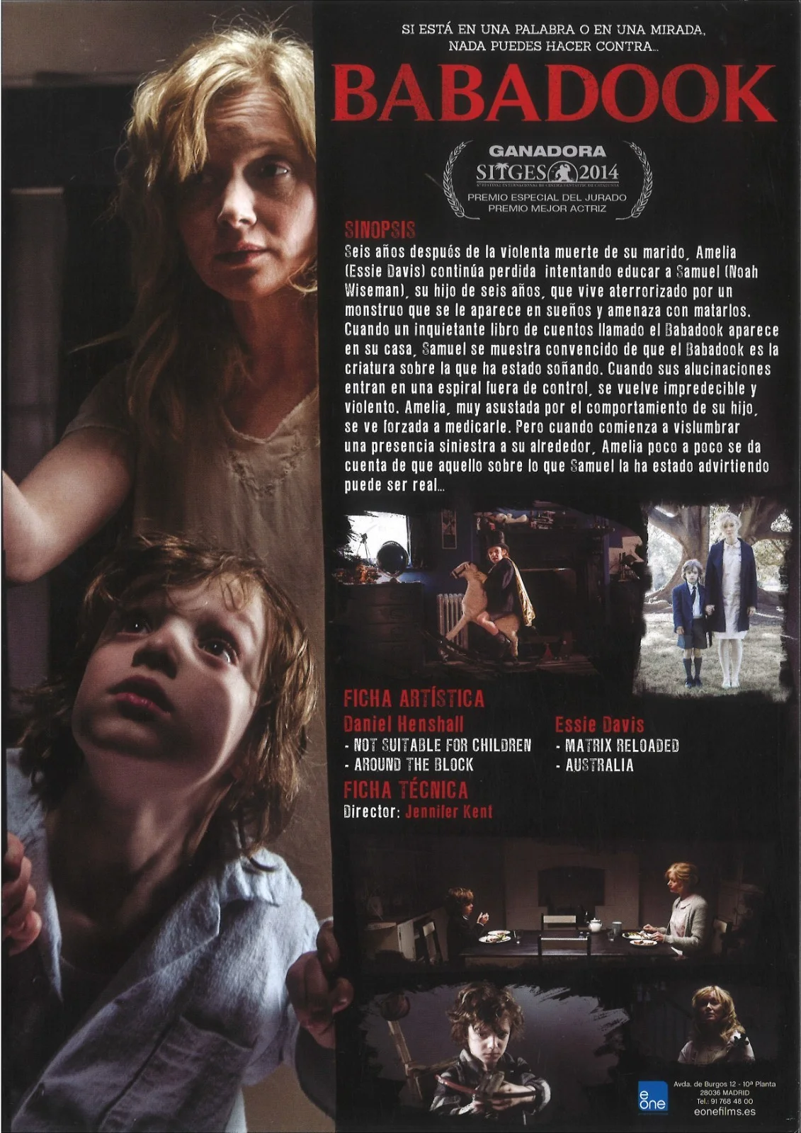 BABADOOK (1) / ORIGINAL SPANISH PRESS SHEET, image 2