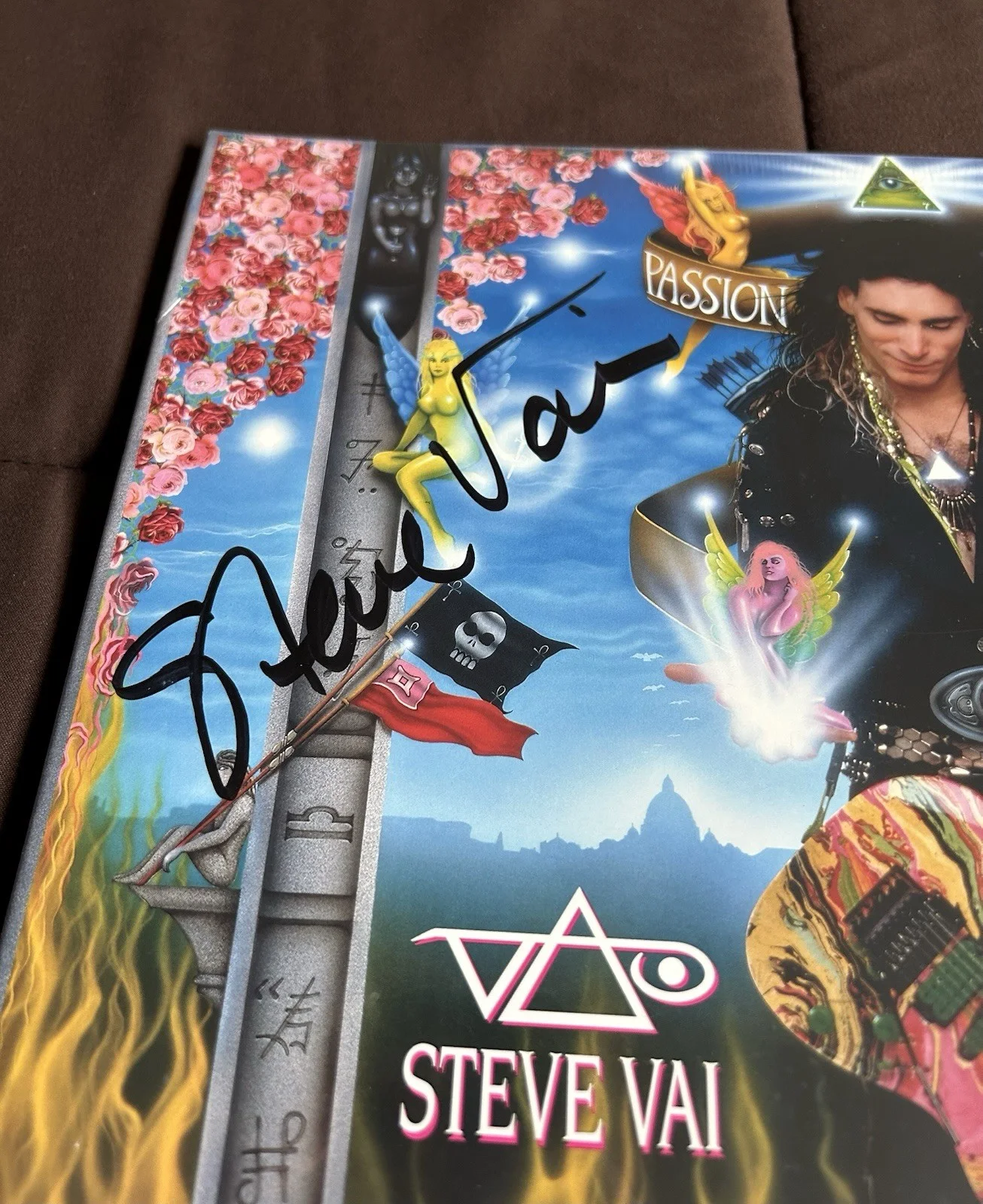 Steve Vai Passion and Warfare 25th Anniversary Splatter Signed 2xLP Vinyl Sealed, image 2