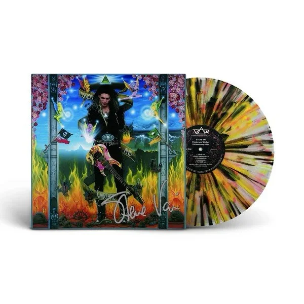 Steve Vai Passion and Warfare 25th Anniversary Splatter Signed 2xLP Vinyl Sealed, image 4