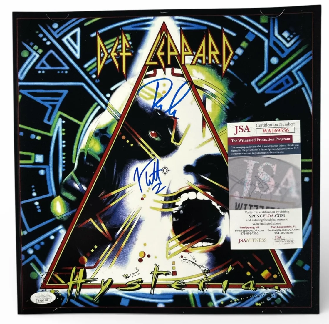 Def Leppard Hysteria 12x12 Photo Signed Joe Elliott Phil Collen (JSA), изображение 5
