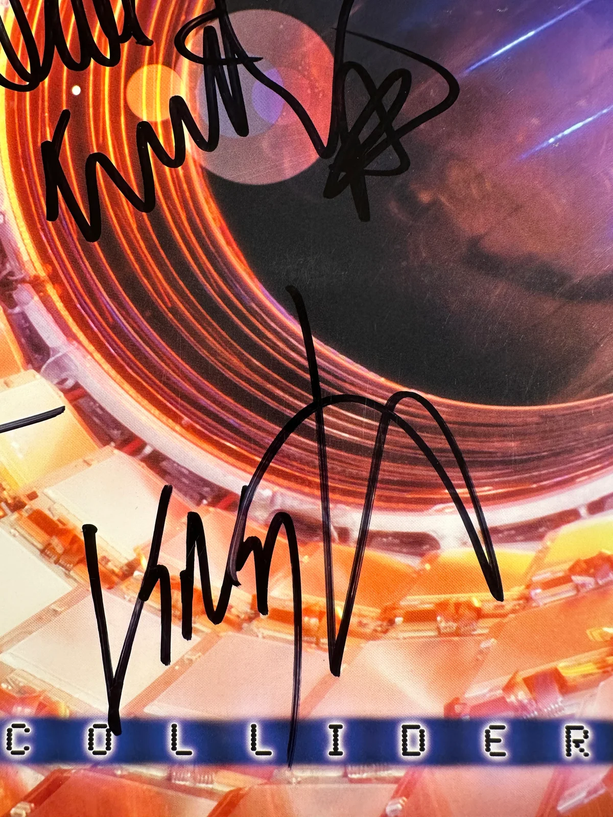 Megadeth Super Collider Album Cover Band Signed Dave Mustaine (Beckett), изображение 2