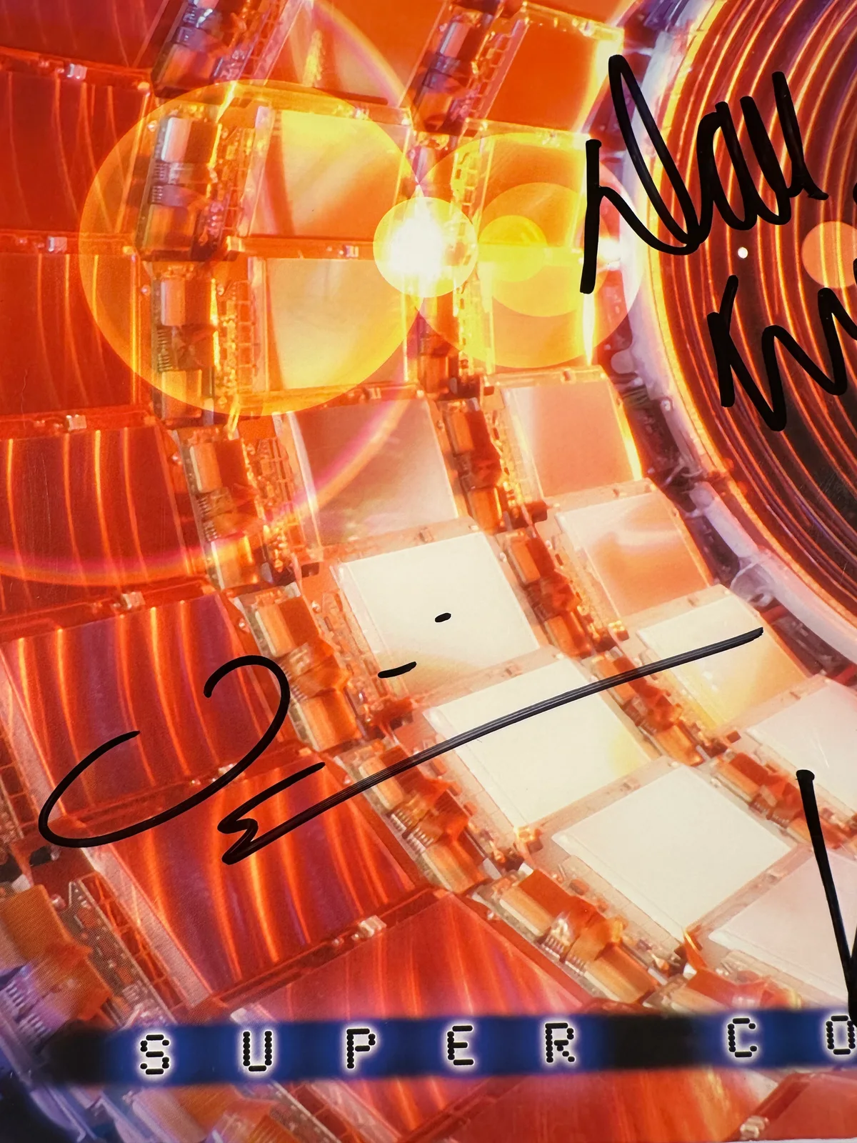 Megadeth Super Collider Album Cover Band Signed Dave Mustaine (Beckett), изображение 4