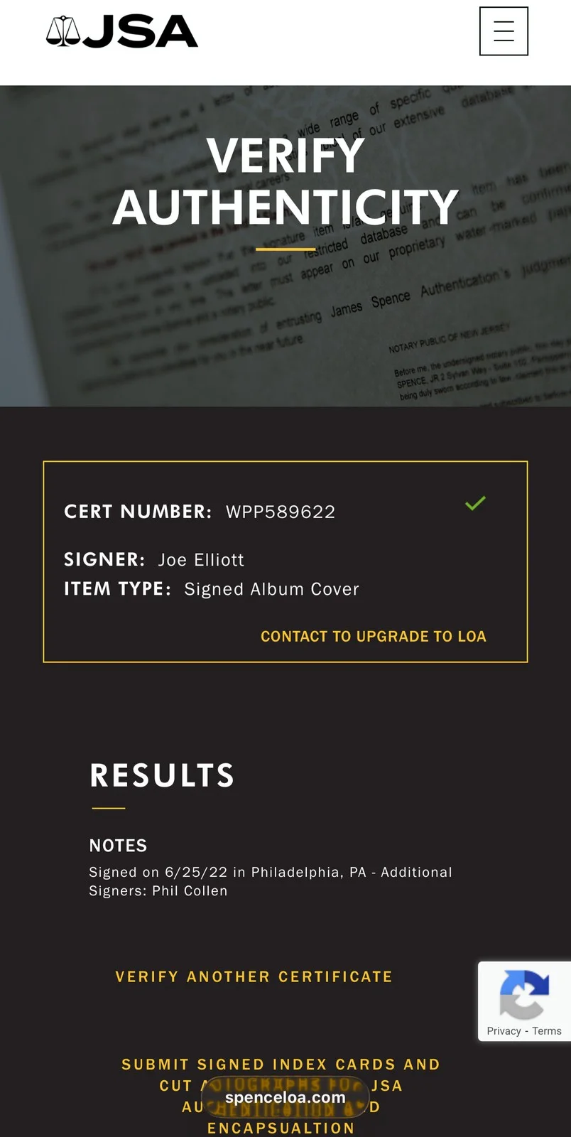 Joe Elliott Phil Collen Signed Def Leppard Yeah Album Cover (JSA), image 4