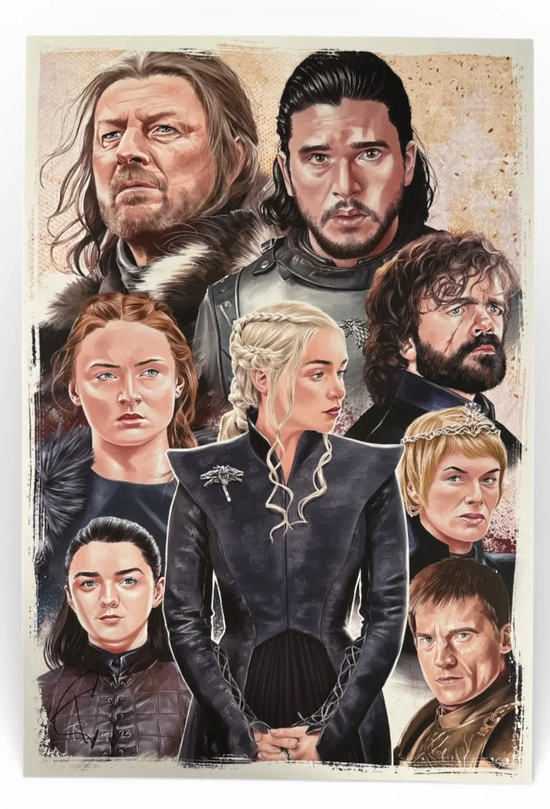 Tony Santiago — Game of Thrones 13x19 Lithograph Signed By Tony Santiago Art Print (PA)